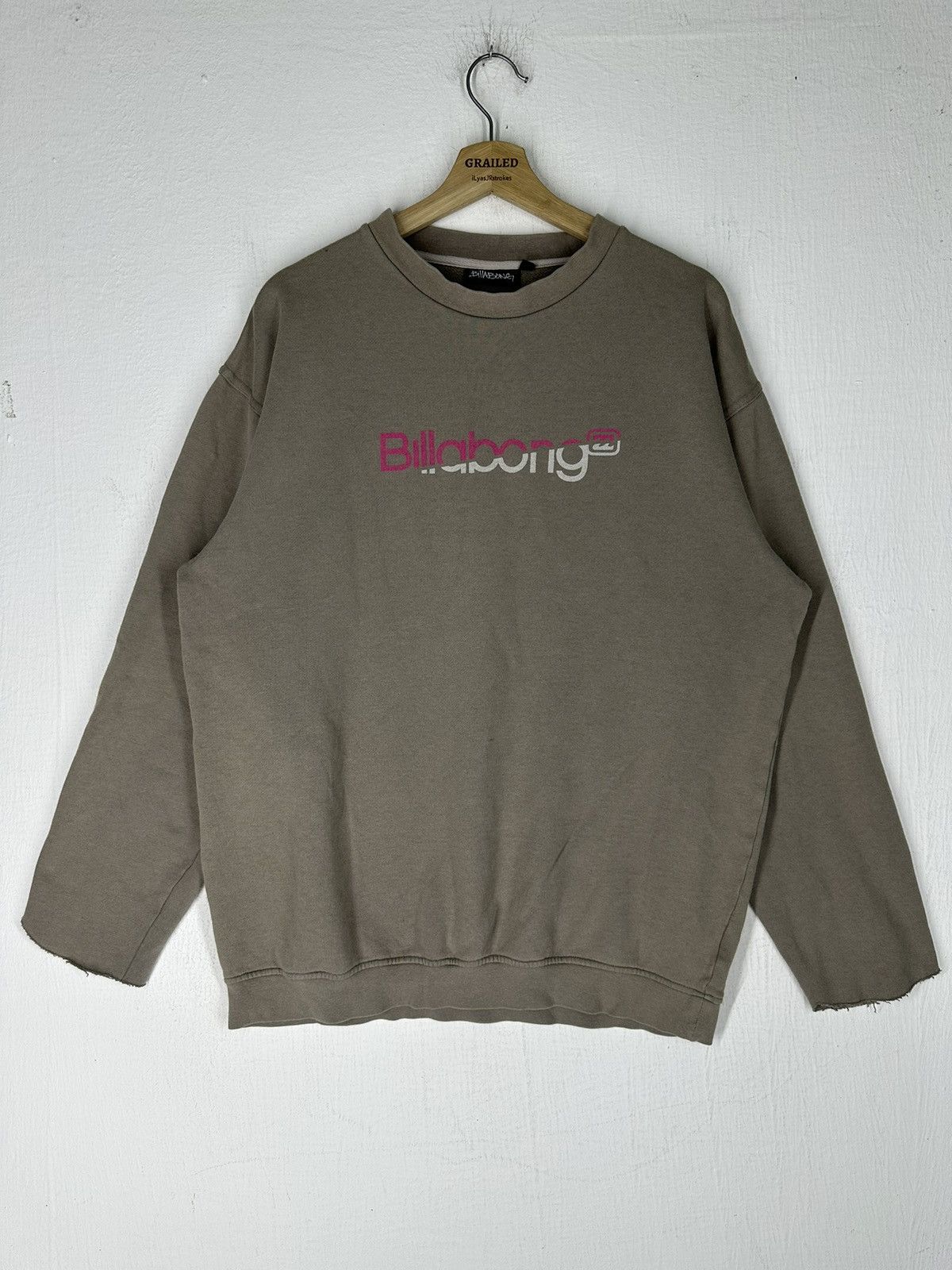 Billabong × Vintage Billabong Spellout Logo Sweatshirt Size US L / EU 52-54 / 3 - 1 Thumbnail