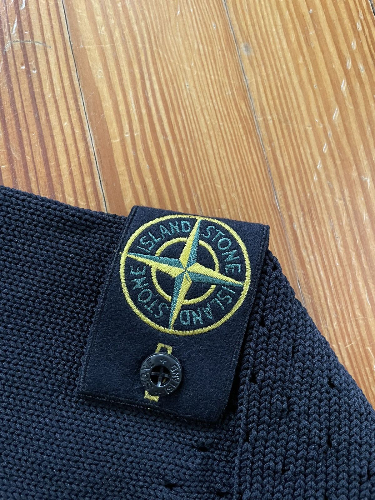 Stone Island Stone Island Perforated Hole Punch Knit Sweater Black Size US L / EU 52-54 / 3 - 4 Thumbnail