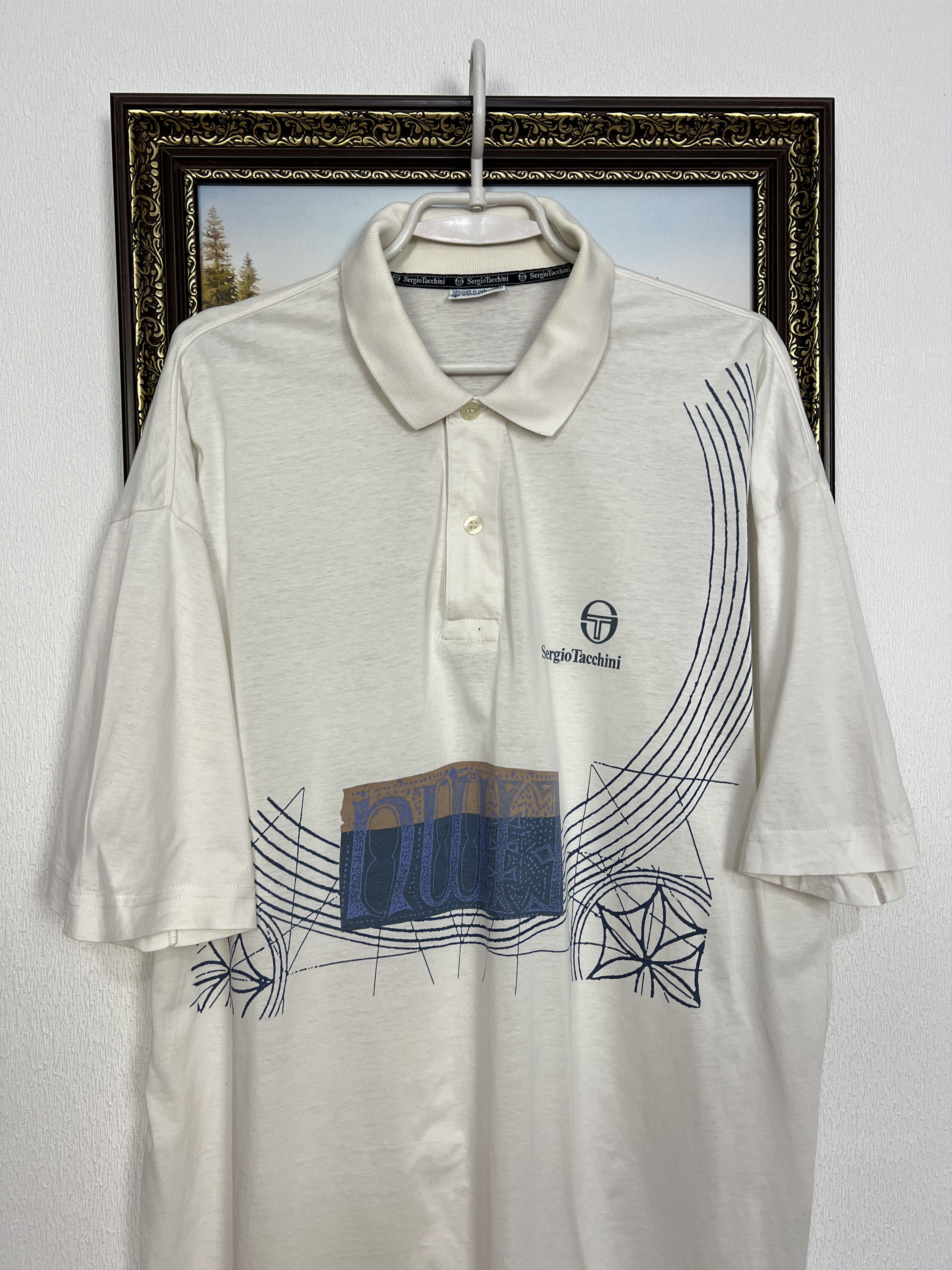 Vintage 90's Sergio Tacchini Tennis Polo Shirt Jersey Trikot
