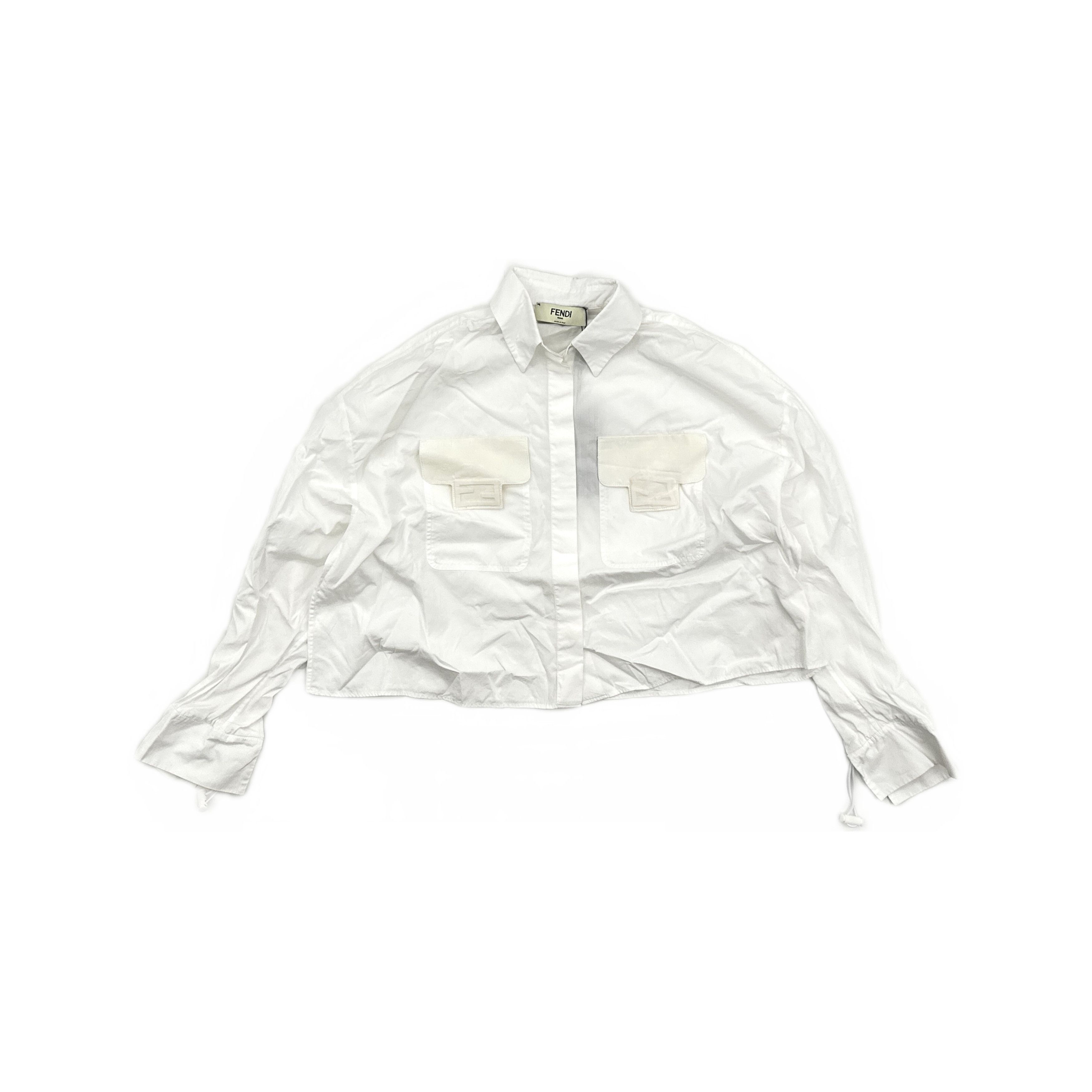 Fendi Fendi Solid Button Up Shirt Size 38 Size XS / US 0-2 / IT 36-38 - 1 Thumbnail