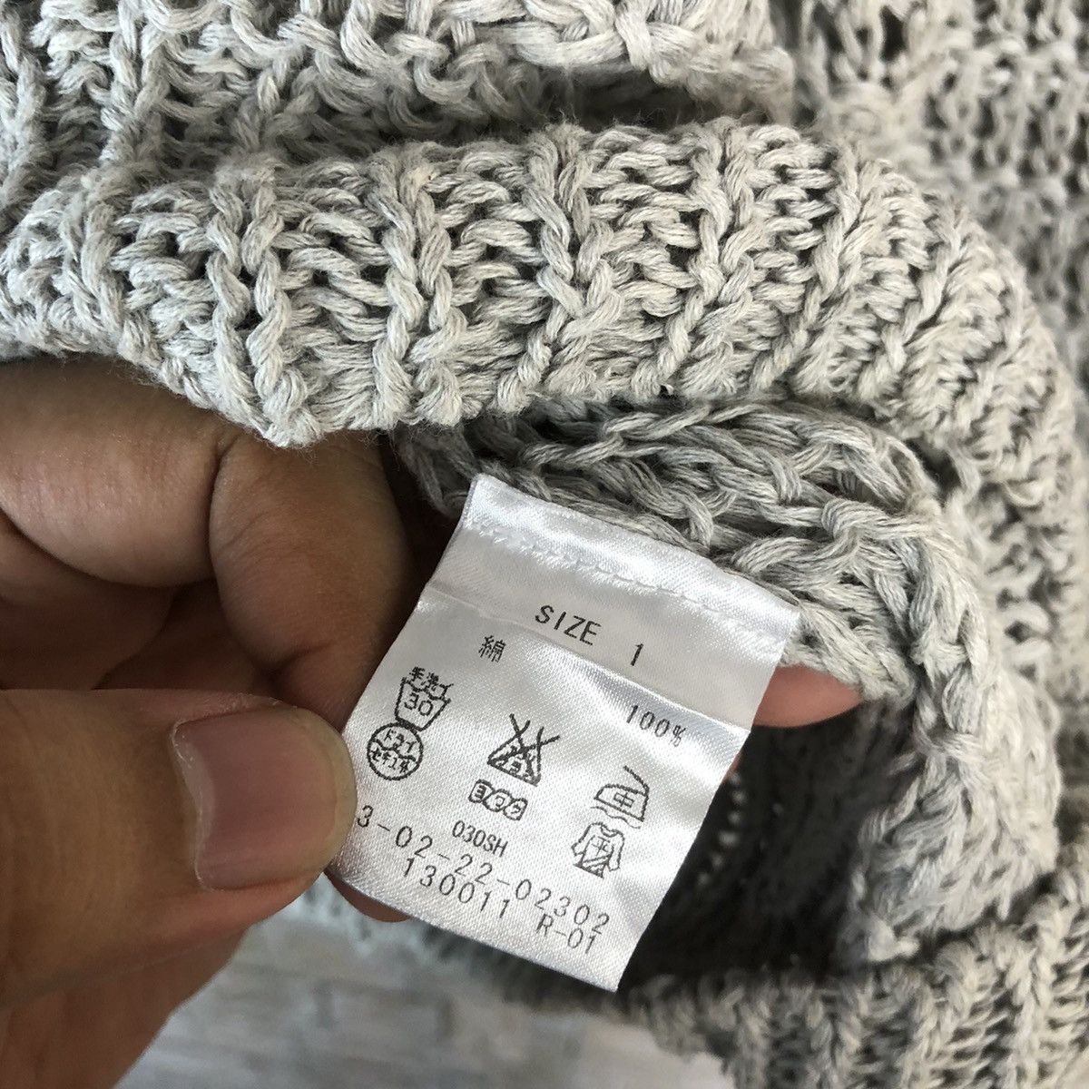 Homespun Knitwear Galevie Vie Grey crochet vintage Knitwear #A507 Size S / US 4 / IT 40 - 11 Thumbnail