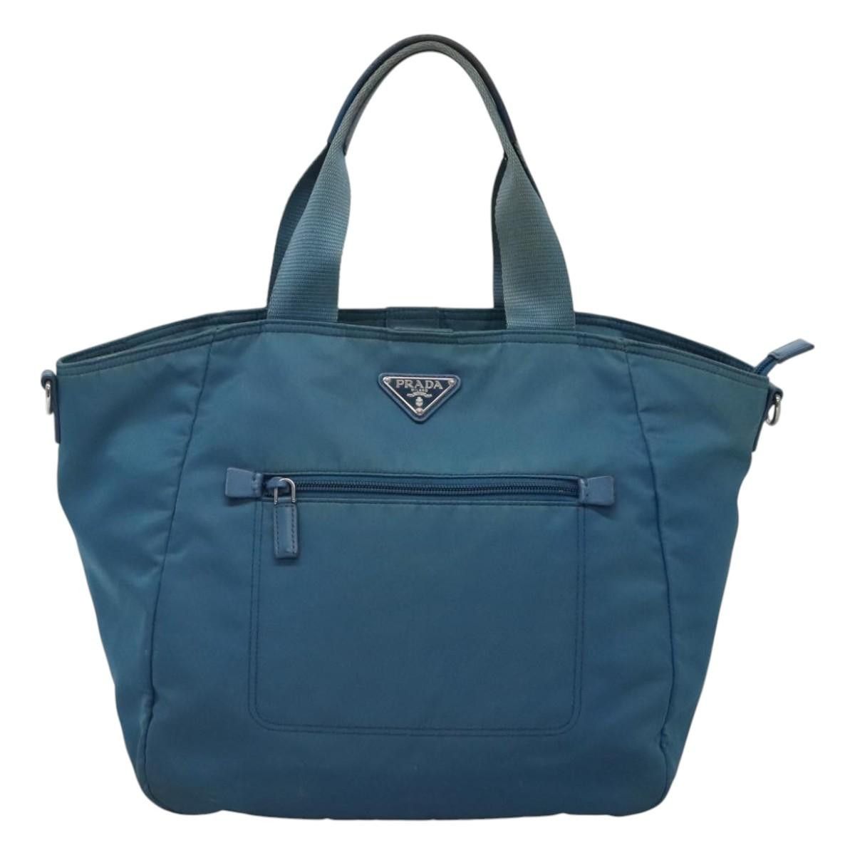 Prada PRADA Hand Bag Nylon Blue Size ONE SIZE - 2 Thumbnail
