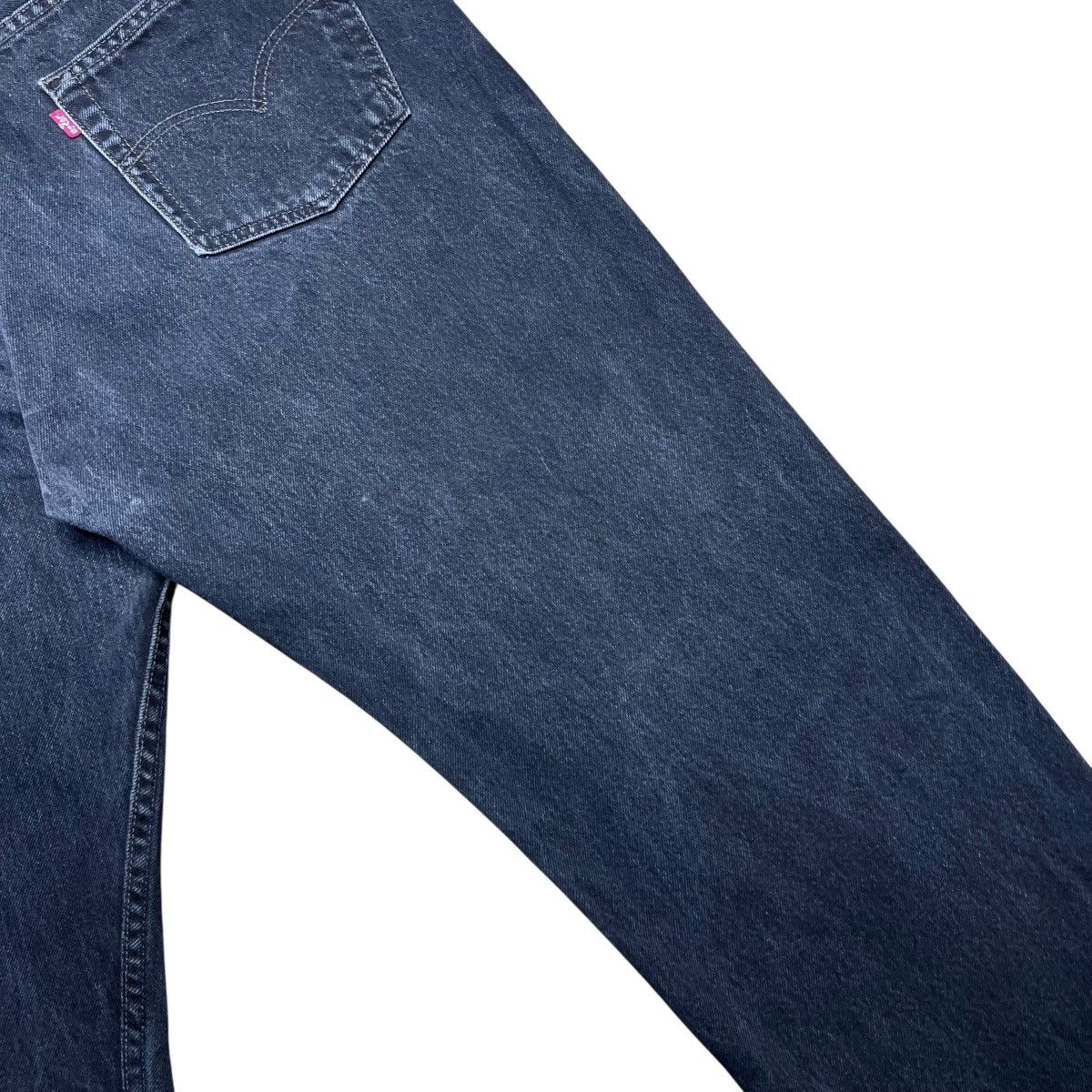 Levi's 1990s Levi’s 501 Button Fly Made In USA Black Denim Jeans Size US 35 - 17 Thumbnail