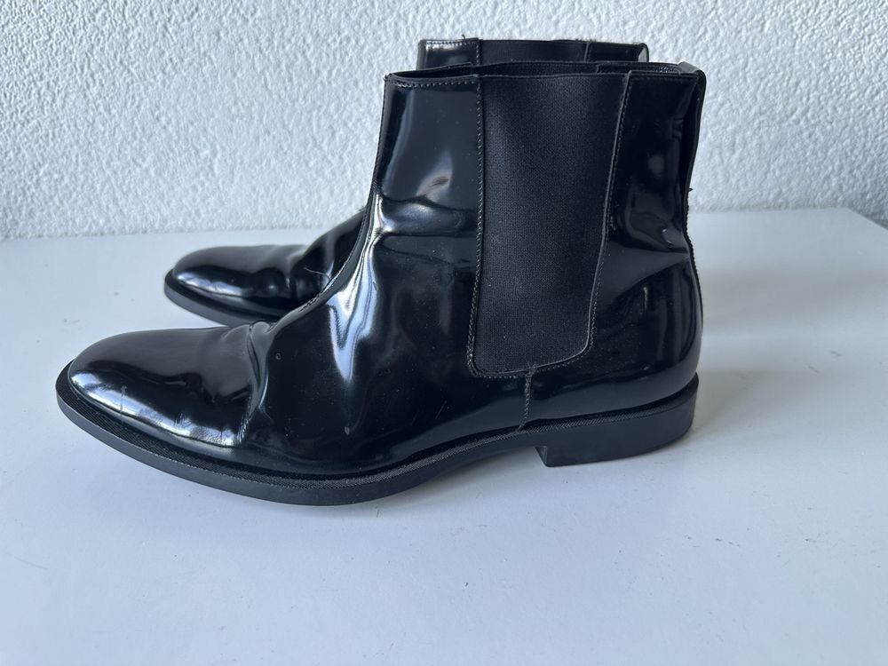 Dior Iconic Dior Homme Chelsea Leather Boots Size 40 1/2 Size US 6.5 / EU 39-40 - 5 Thumbnail