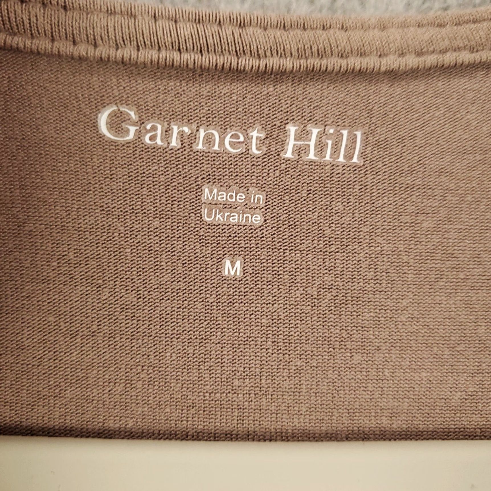 Vintage Garnet Hill Dress Womens Medium Brown Pockets Gathered Front Scoop neck Pullover Size M / US 6-8 / IT 42-44 - 6 Thumbnail