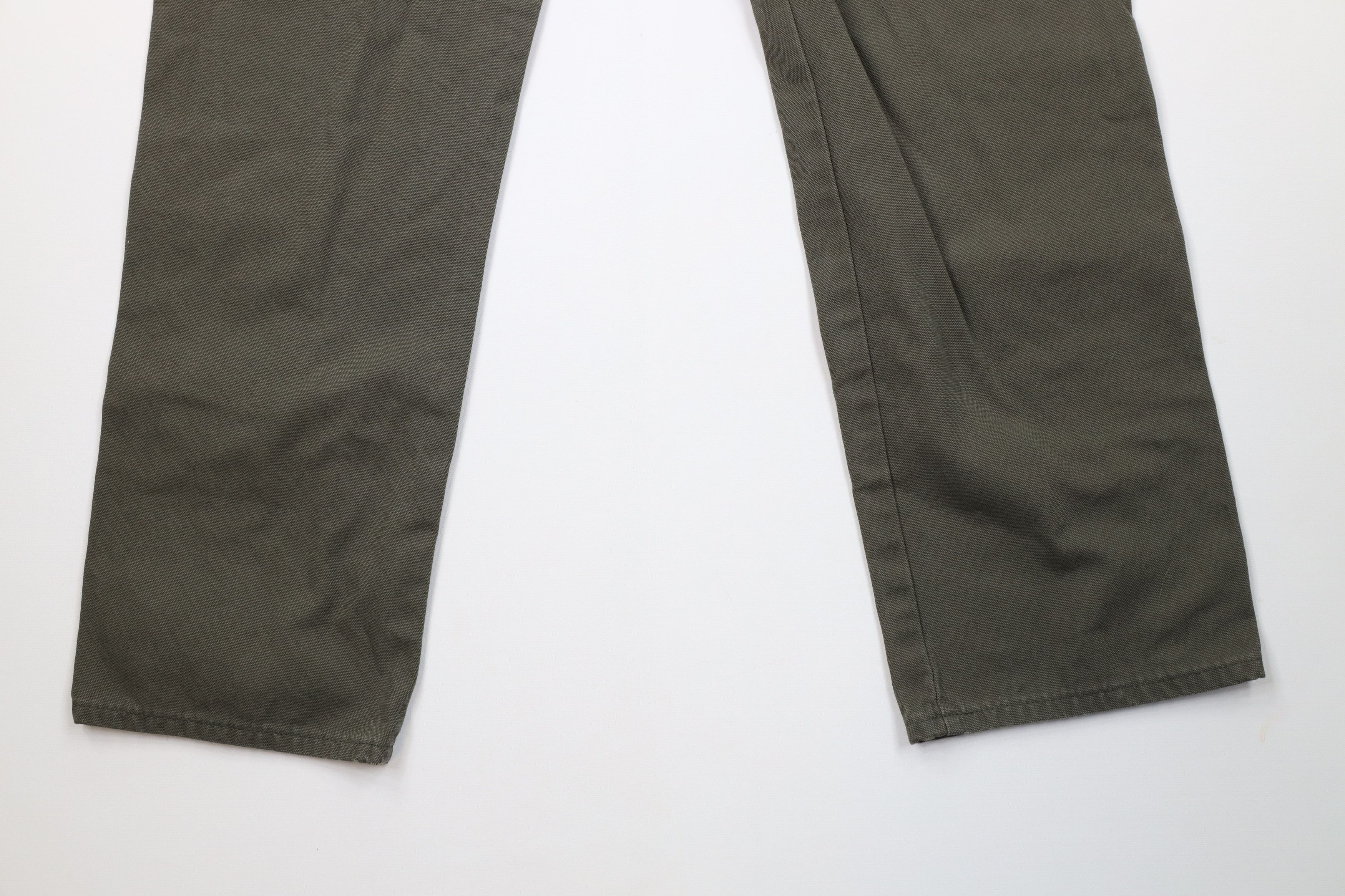 Dickies Vintage Y2K Dickies Wide Leg Dungaree Pants Green Cotton Size US 36 / EU 52 - 10 Thumbnail