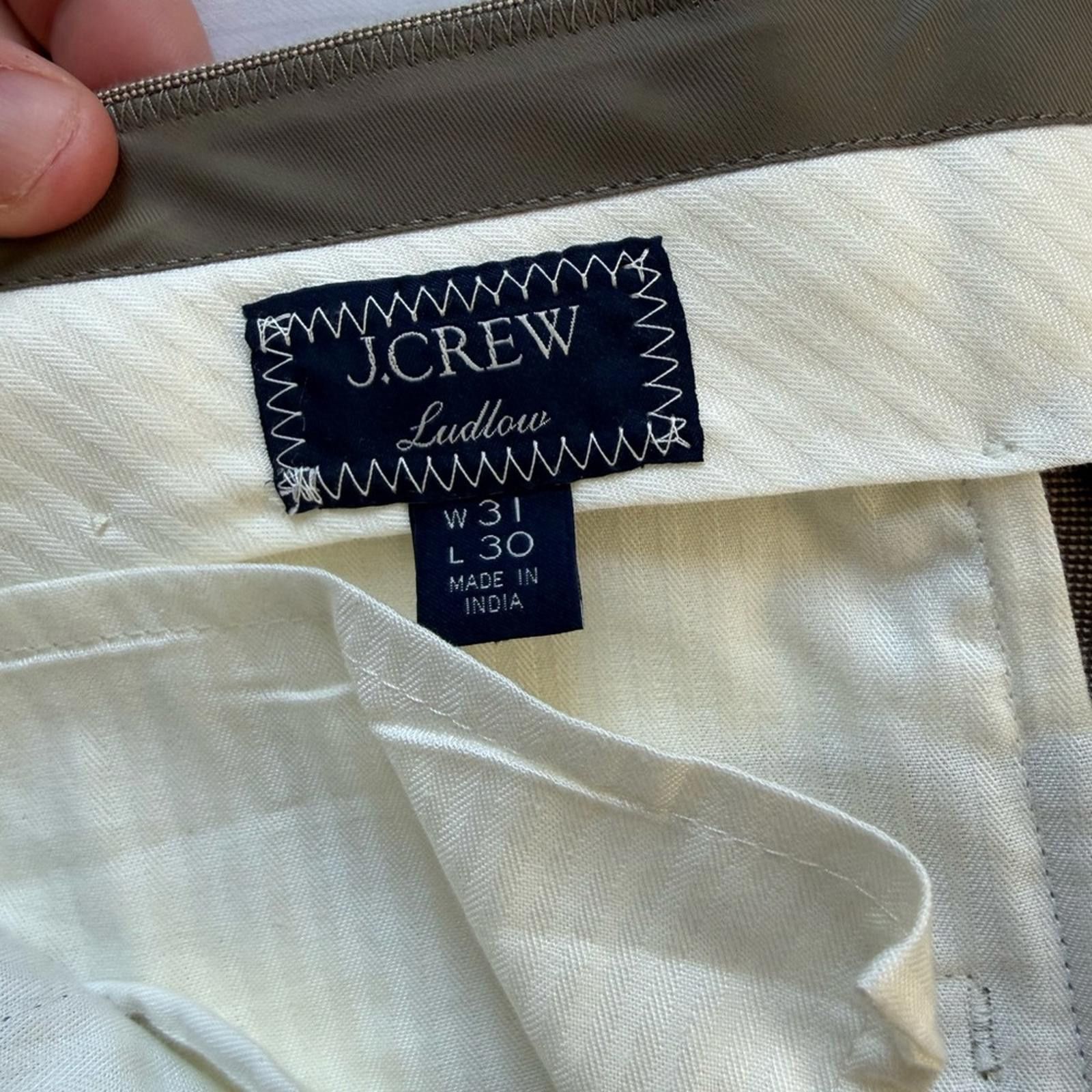 J.Crew J.Crew Ludlow Tan Slim Pants 31x30 Size 38R - 5 Thumbnail