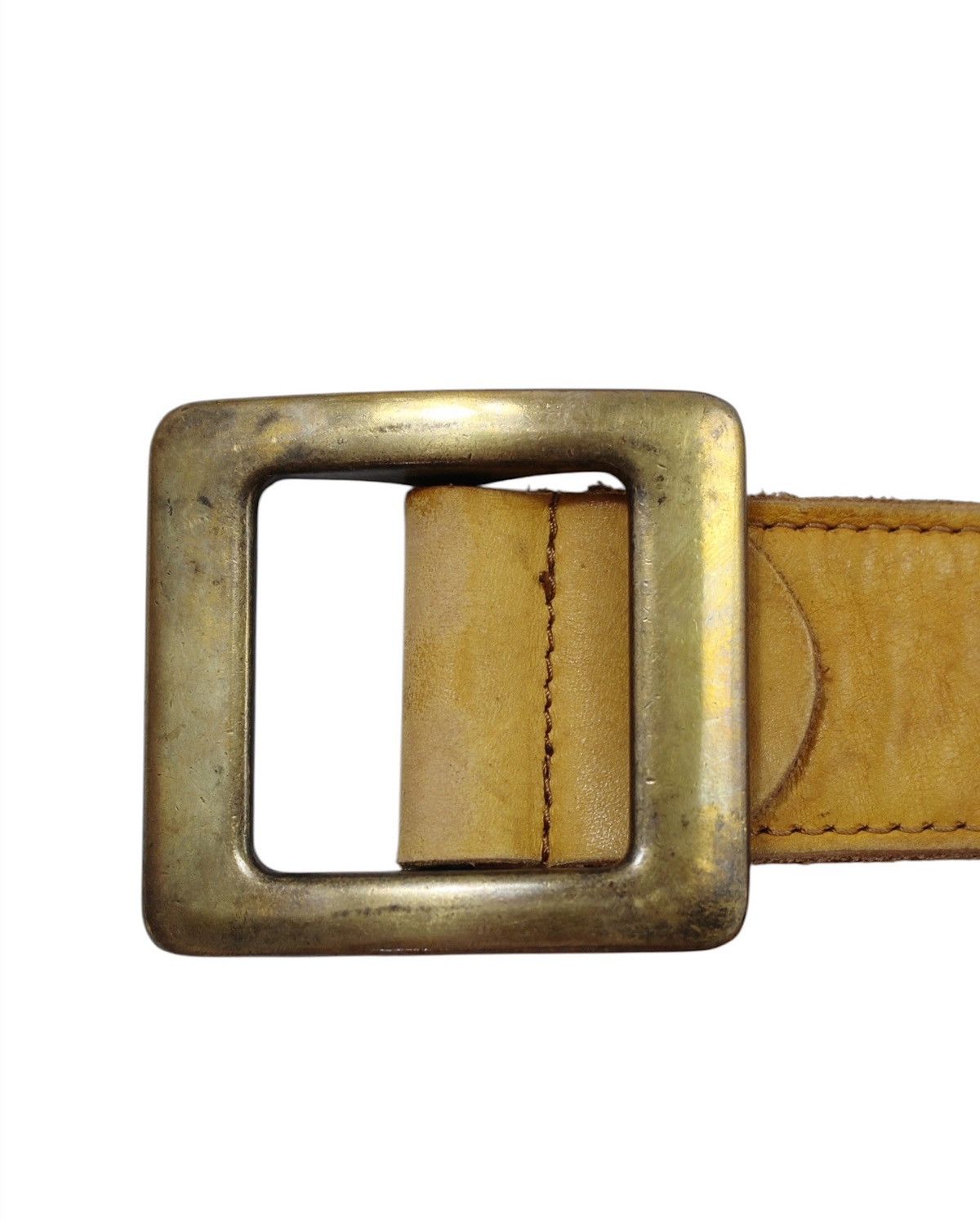 Vintage 2000S BOS.B. HONEY TAN RIVETED ROLLER BELT – NO PIN BUCKLE Size ONE SIZE - 4 Thumbnail