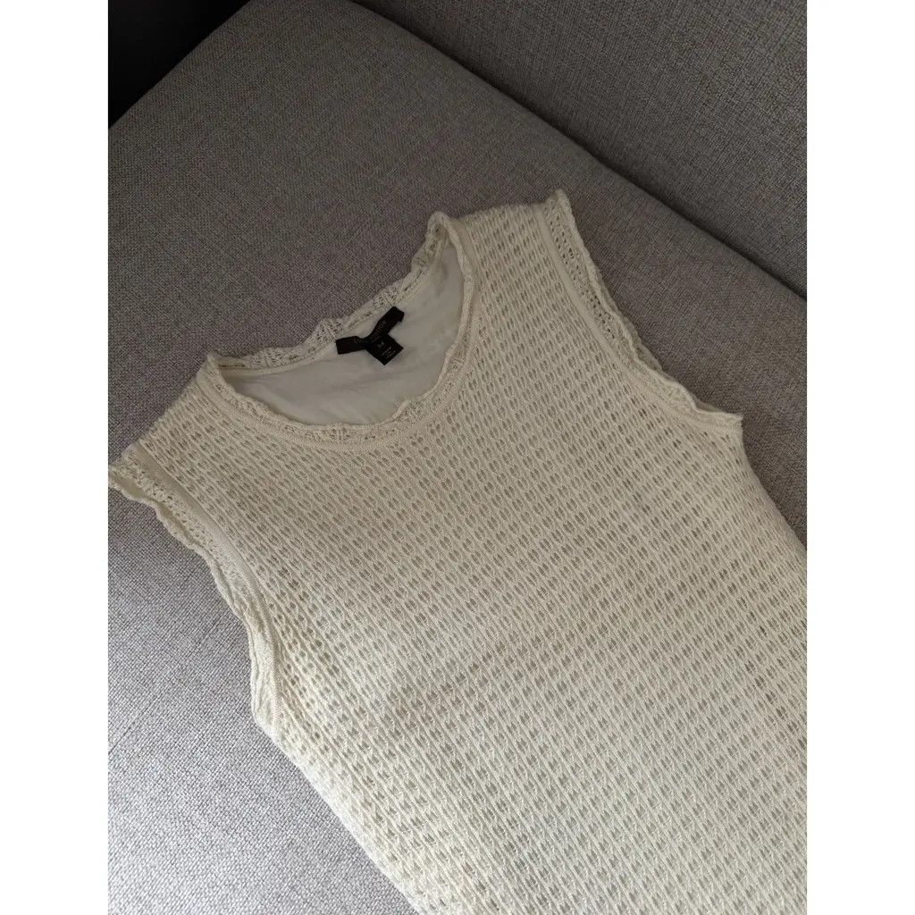 Louis Vuitton Louis Vuitton Knit Wool Mid-Length Dress Ivory Cream Size M Size M / US 6-8 / IT 42-44 - 3 Thumbnail