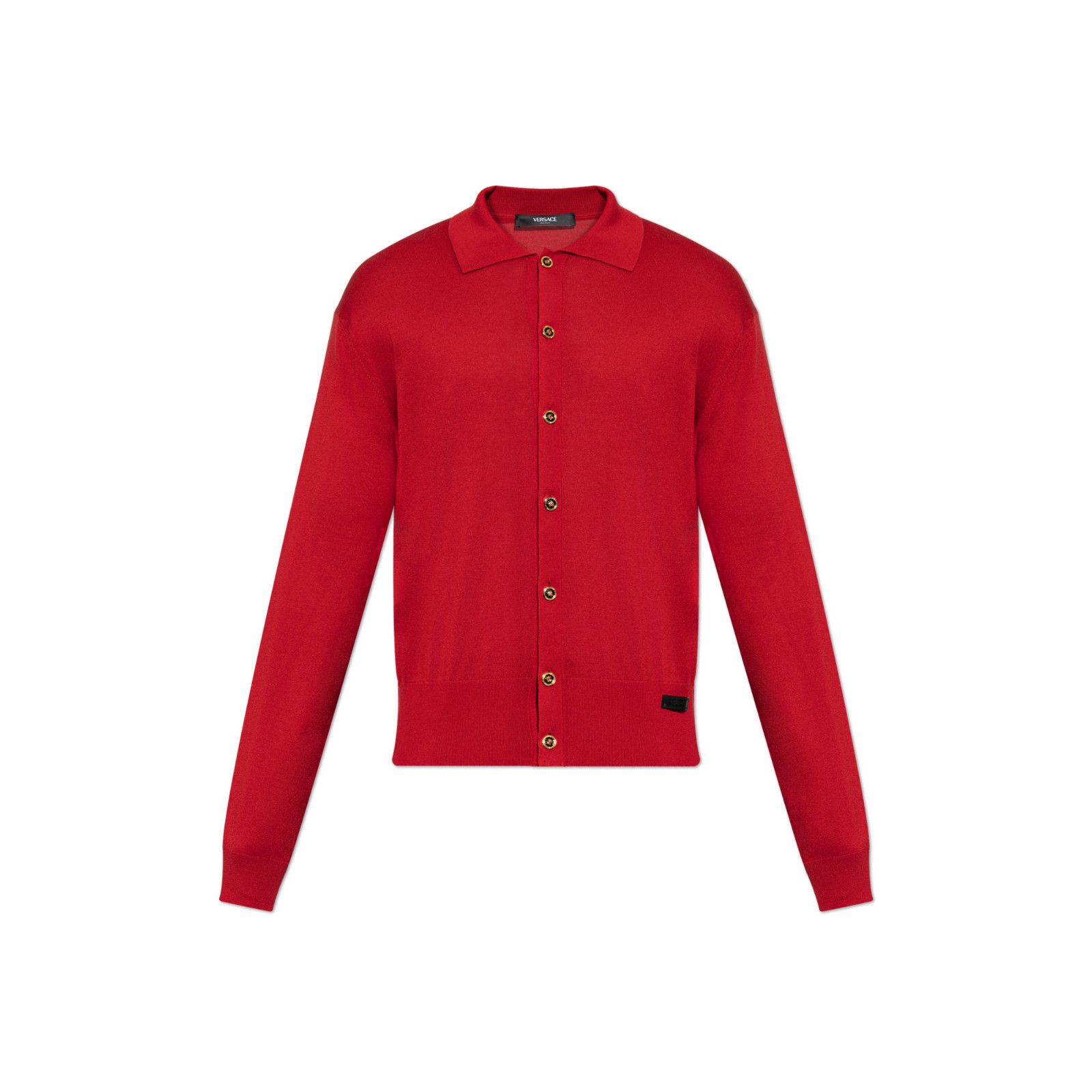 Versace VERSACE Red Silk Blend Cardigan New & Authentic (Men's size: Size US S / EU 44-46 / 1 - 1 Preview