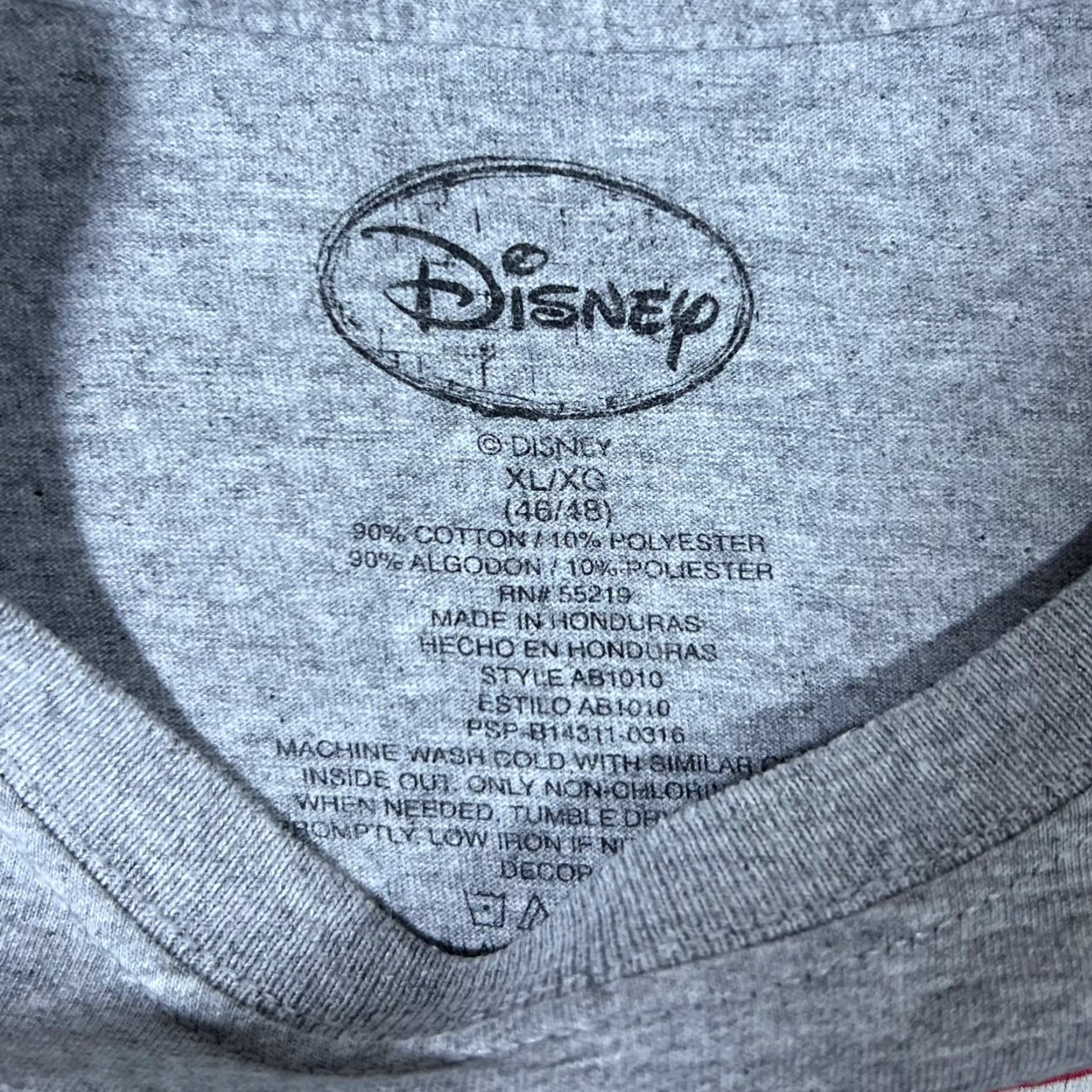 Disney Disney Florida (2016) Character Souvenir Graphic Logo Spellout Grey T-Shirt XL Men Size US XL / EU 56 / 4 - 4 Thumbnail