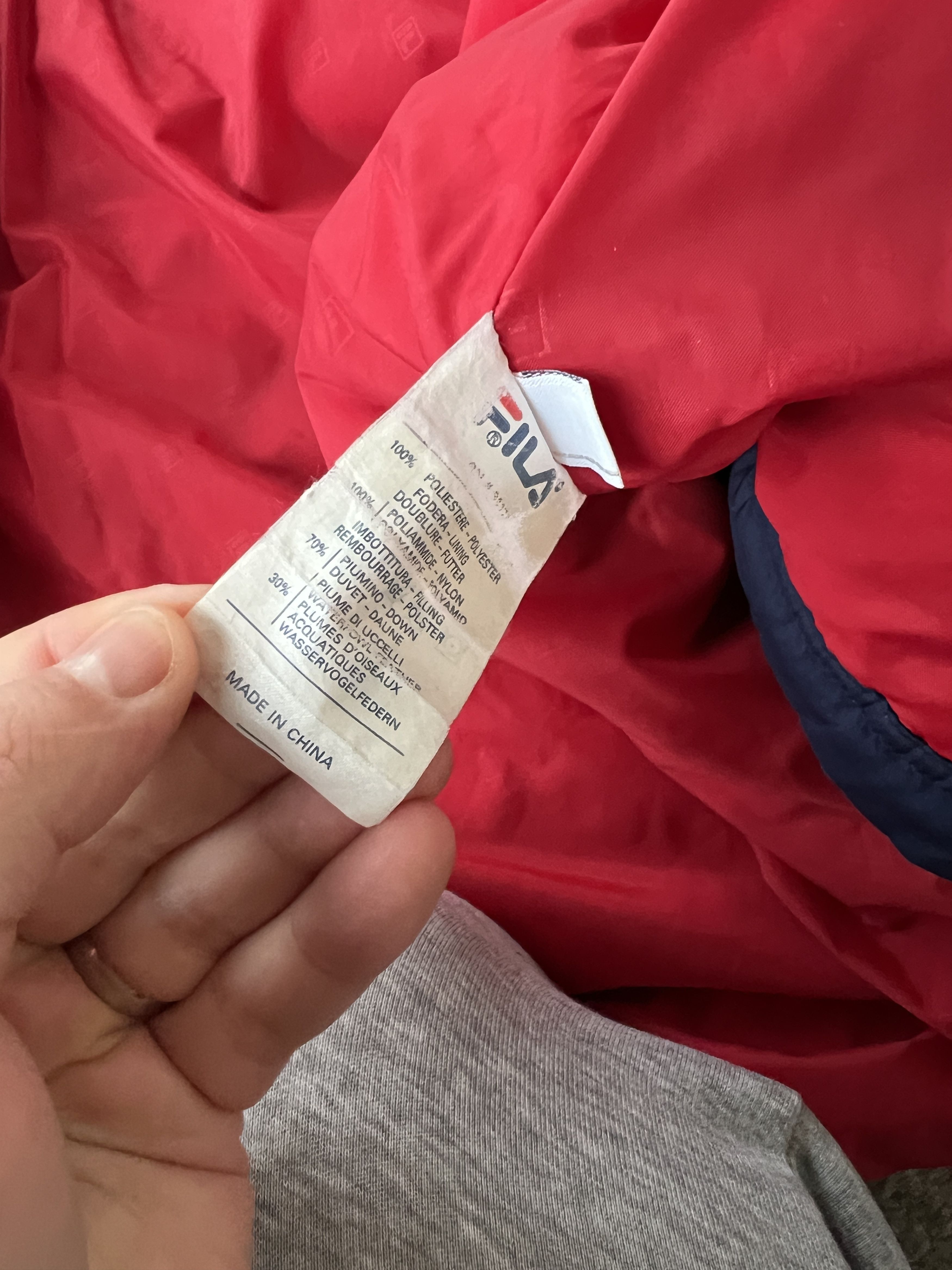 Fila Vintage Fila Down Jacket Size US XL / EU 56 / 4 - 4 Thumbnail