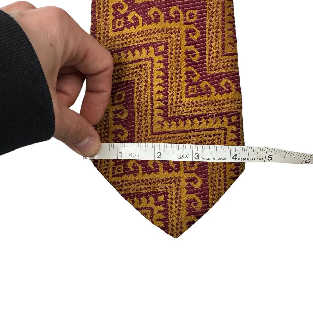 Vintage Vintage 1970s Dino Orsini Funky Mod Disco Geometric Tie Size ONE SIZE - 6 Thumbnail