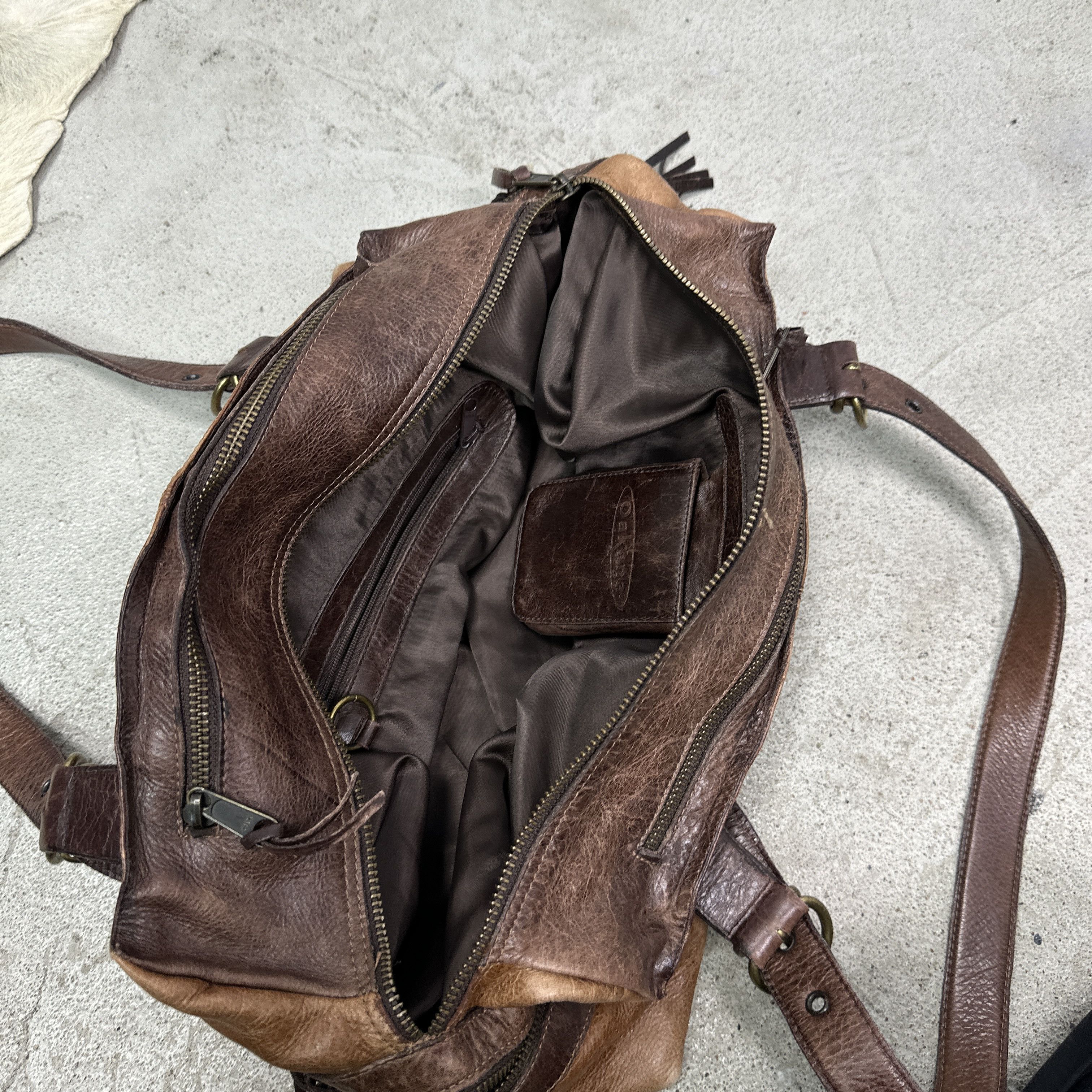 Vintage Vintage Leather Biker Fringles Bag Y2K Size ONE SIZE - 7 Thumbnail