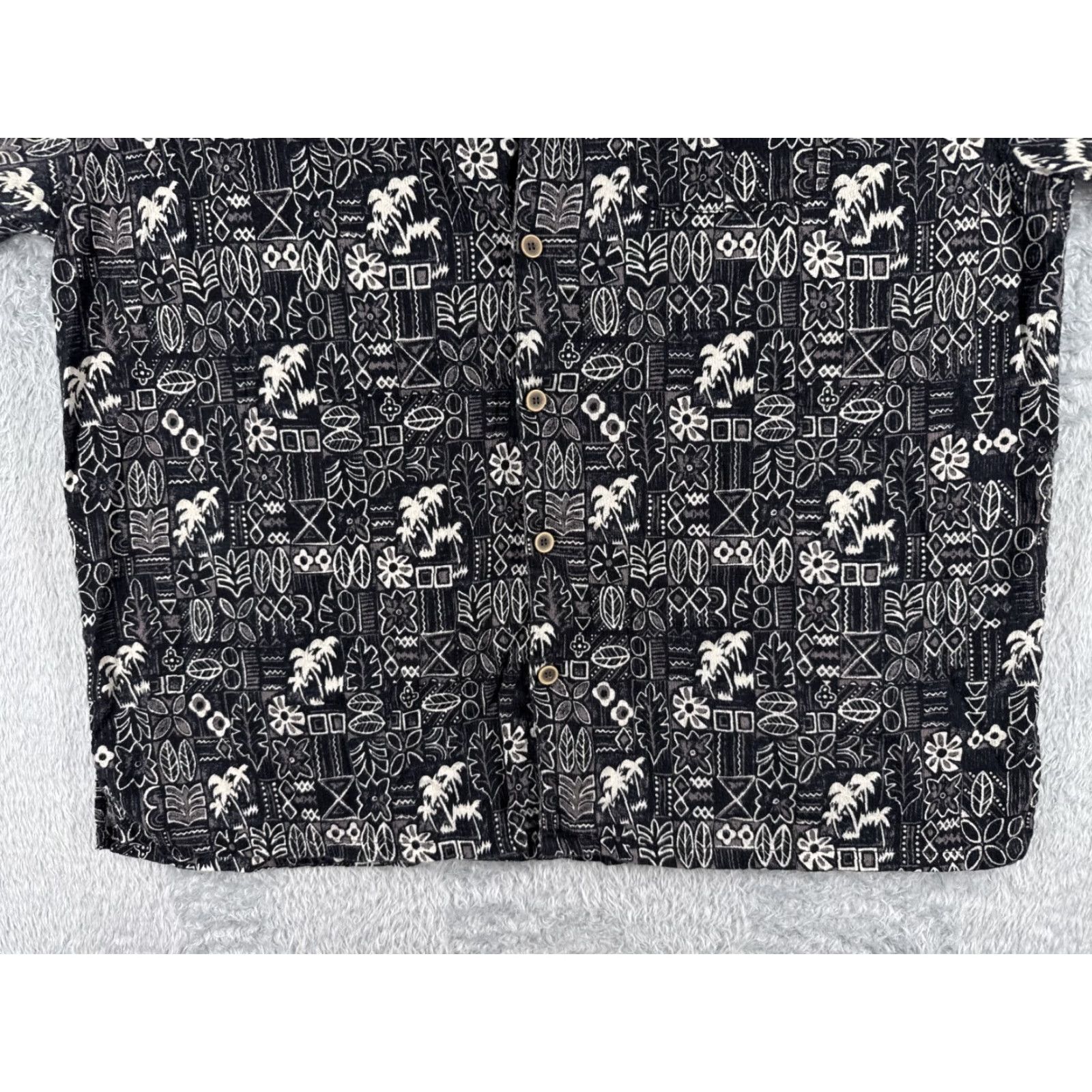 Ocean Pacific Ocean Pacific Shirt Men 2XL Black Hawaiian Floral Pattern Rayon Blend Short Sleeve Button-Up Casual Beach Vacation Surf Aloha Men Size US XXL / EU 58 / 5 - 5 Thumbnail