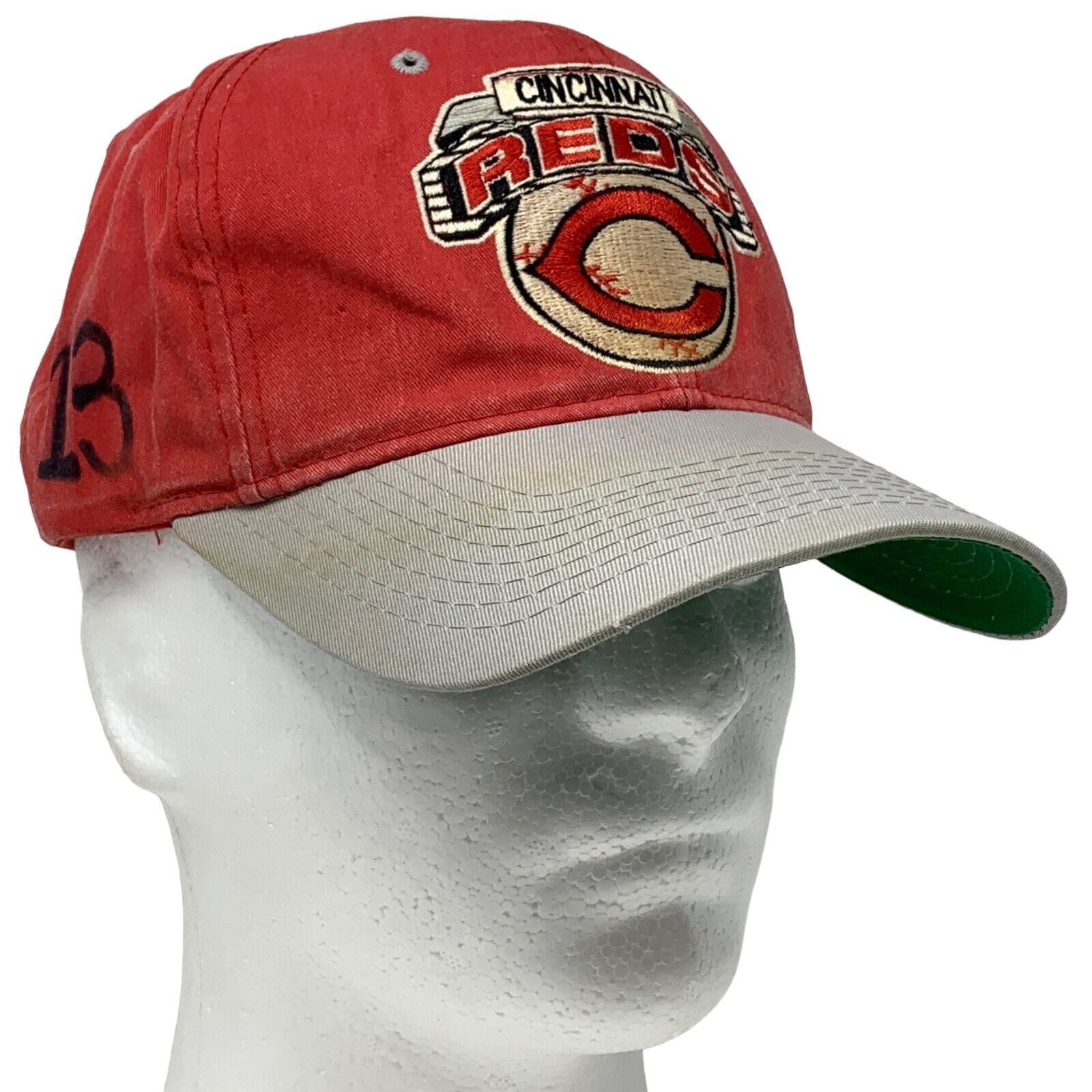 Starter Vintage 90s Cincinnati Reds Hat Baseball Cap Starter MLB Red Size ONE SIZE - 12 Thumbnail