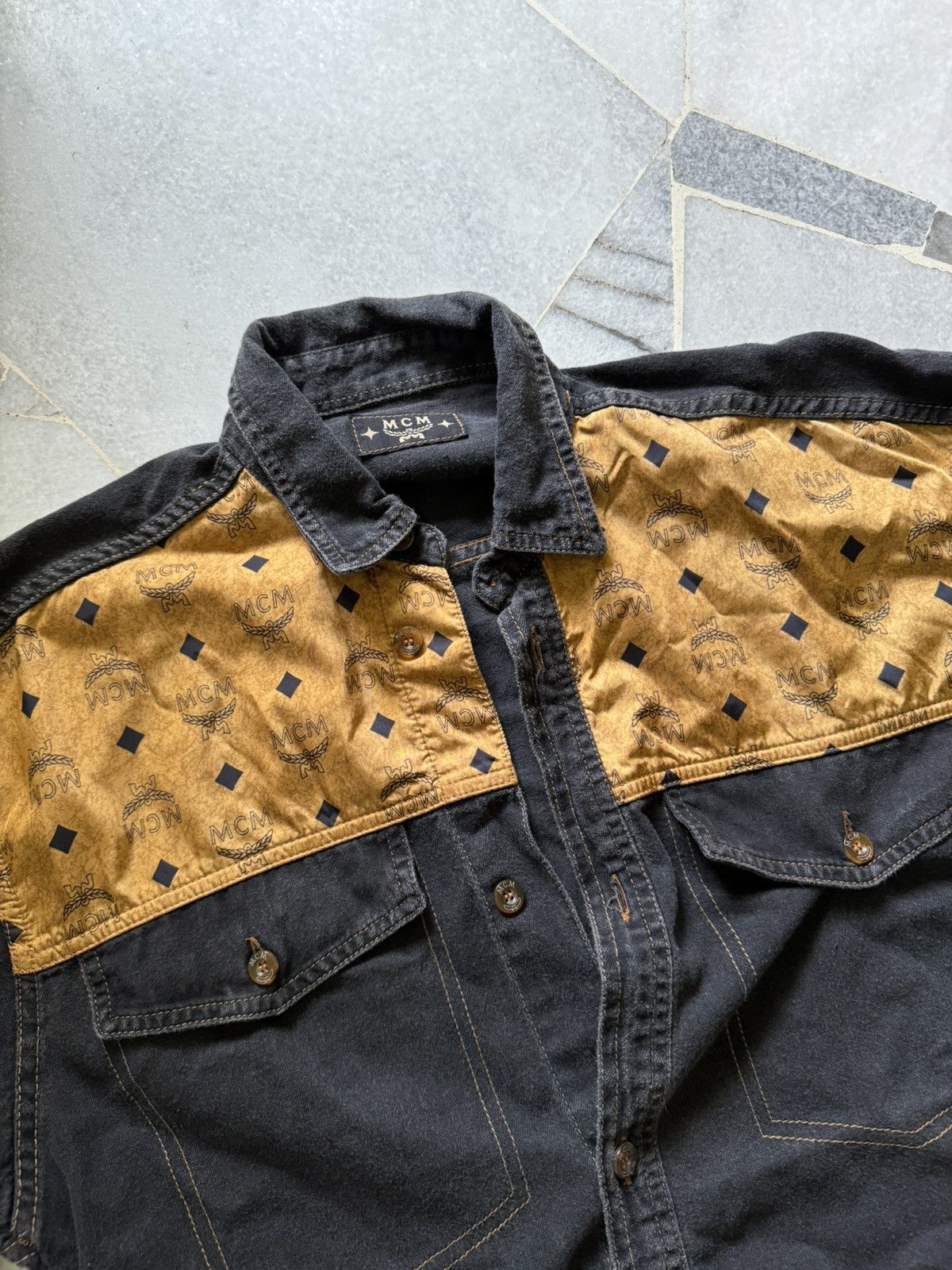 MCM RARE Vintage MCM buttonups made in Italy Size US M / EU 48-50 / 2 - 3 Thumbnail