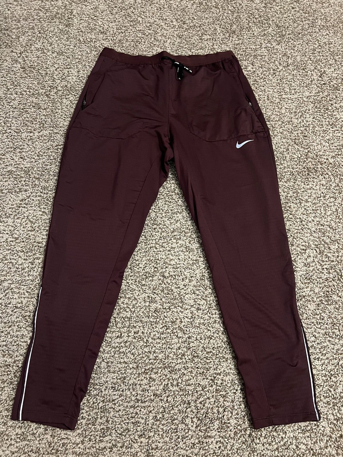 Nike Running Pants Maroon Size Medium