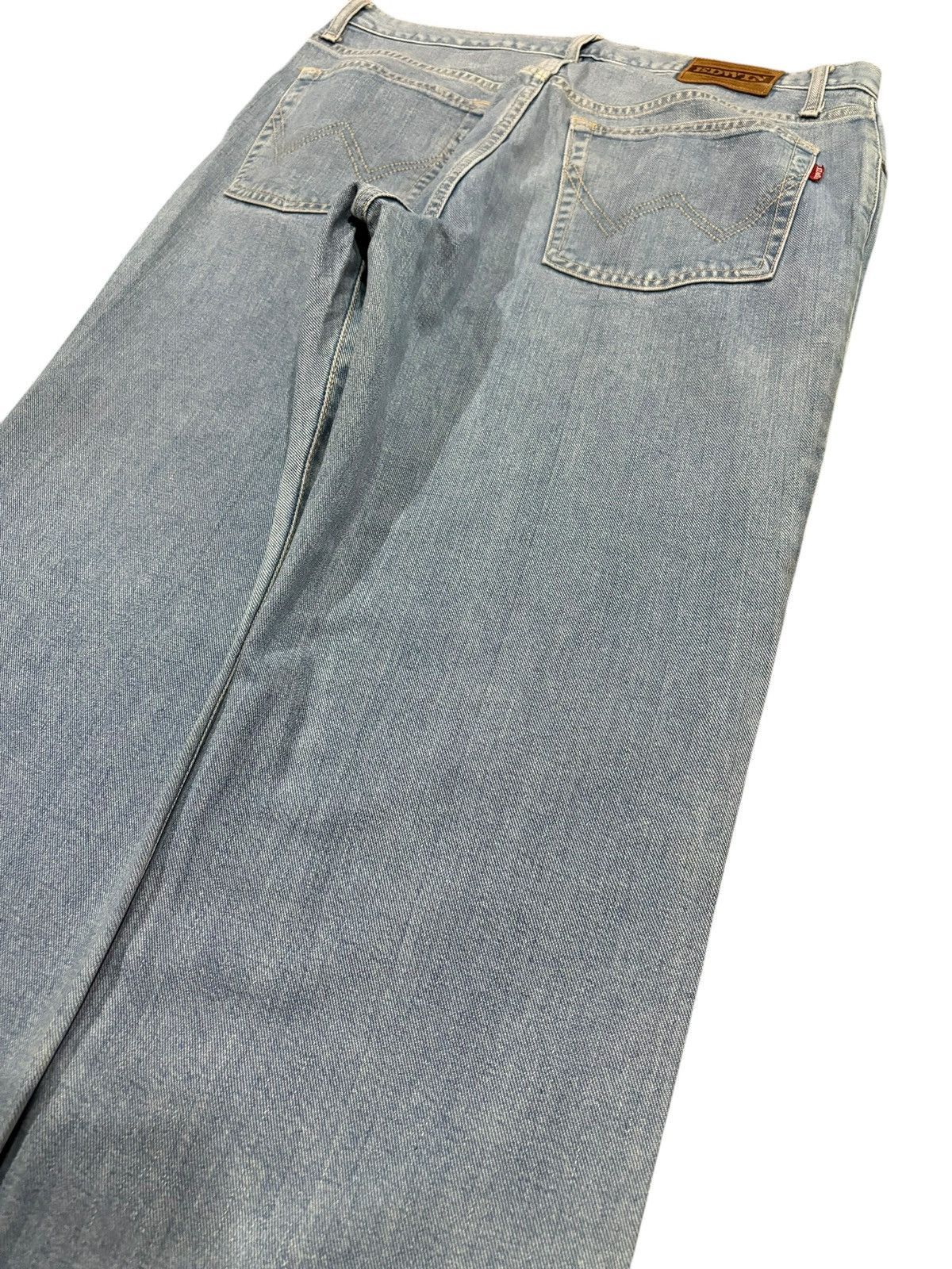 Edwin × Japanese Brand Vintage Y2k Edwin Soft Jeans Faded Straight Cut Jeans Size US 36 / EU 52 - 5 Thumbnail