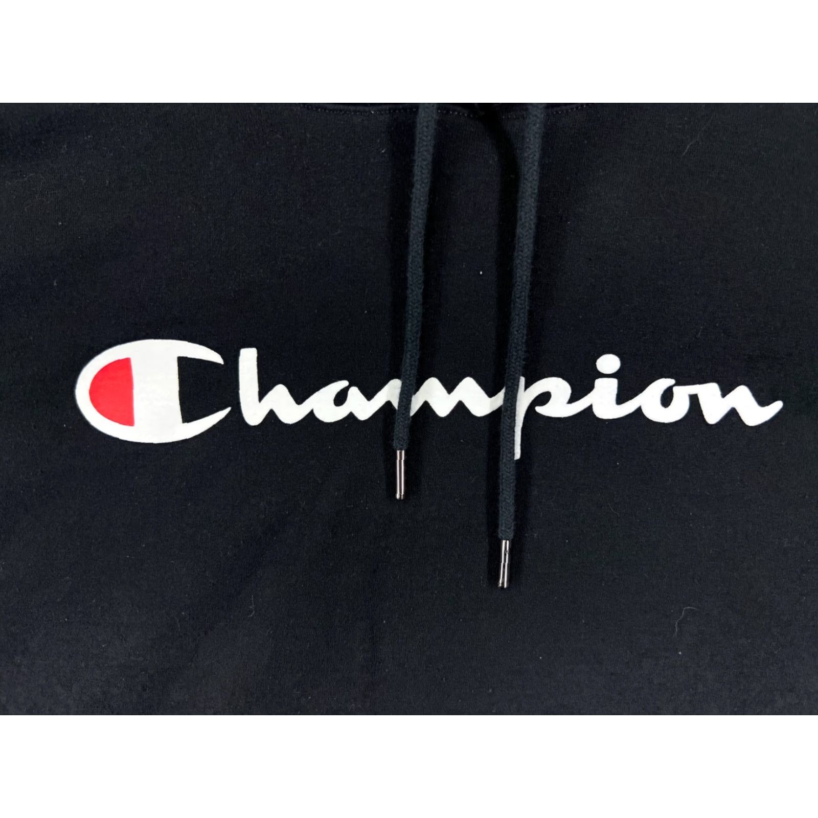 Champion Champion Hoodie Adult Large Black Pockets Logo Regular Men Men's Pullover Sweatshirt Size US L / EU 52-54 / 3 - 6 Thumbnail