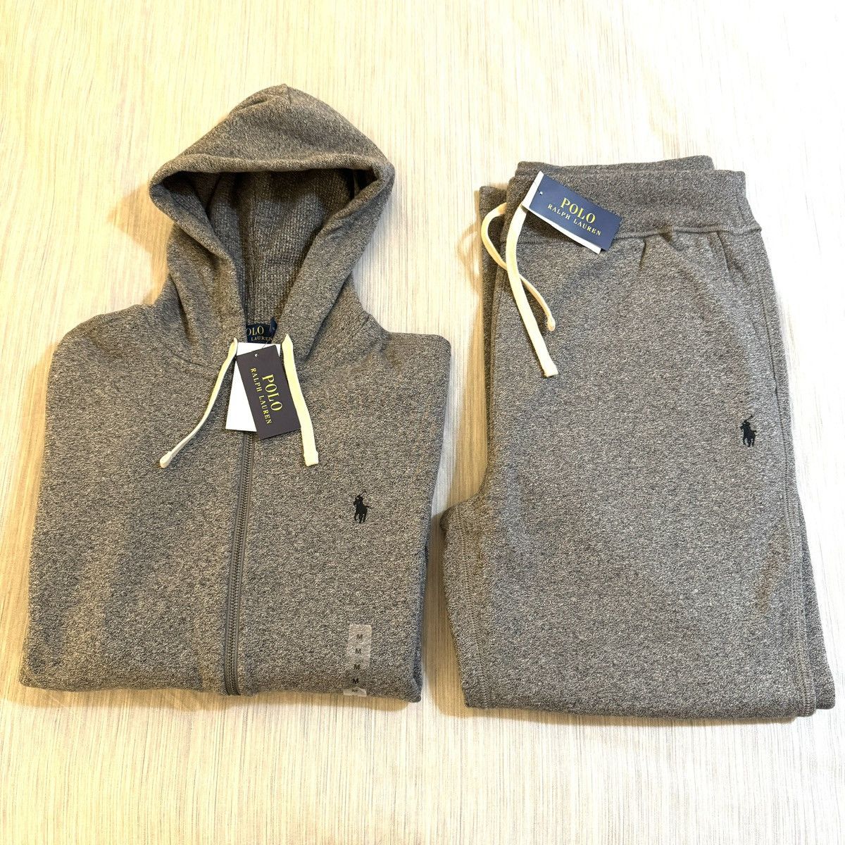 Gray Polo Fleece Grey Polo Sweatsuit Men's Double Knit Grey