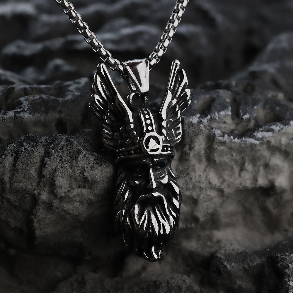 Jewelry Viking Portrait Necklace Size ONE SIZE - 2 Thumbnail