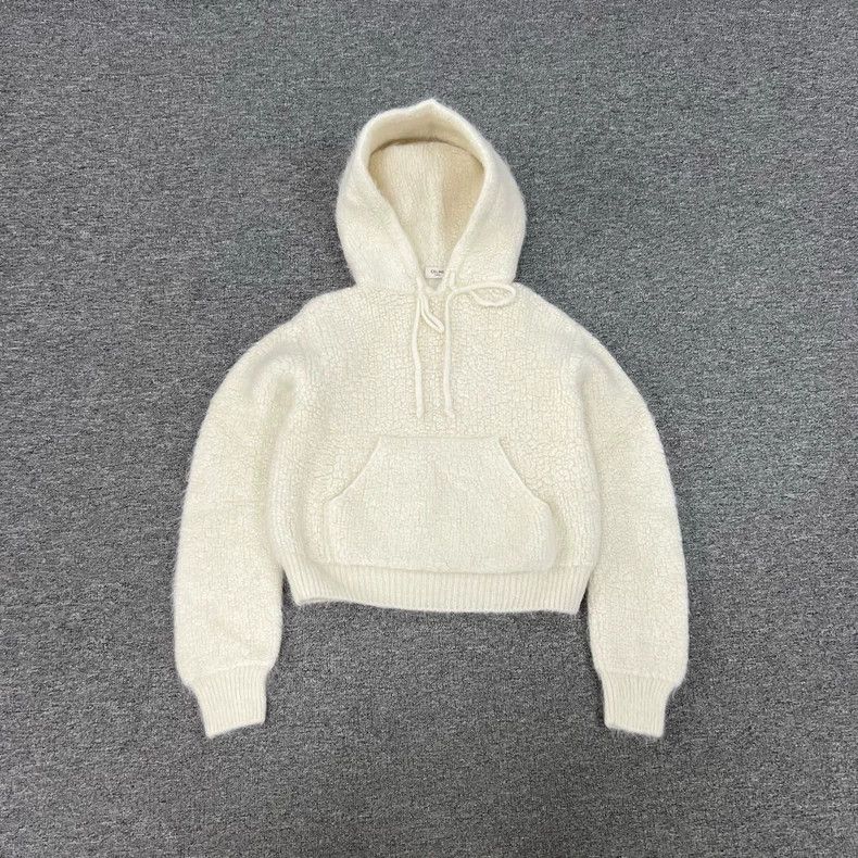Celine Celine White Alpaca Hooded Sweater 2501-Nextarrow Size US XS / EU 42 / 0 - 2 Thumbnail