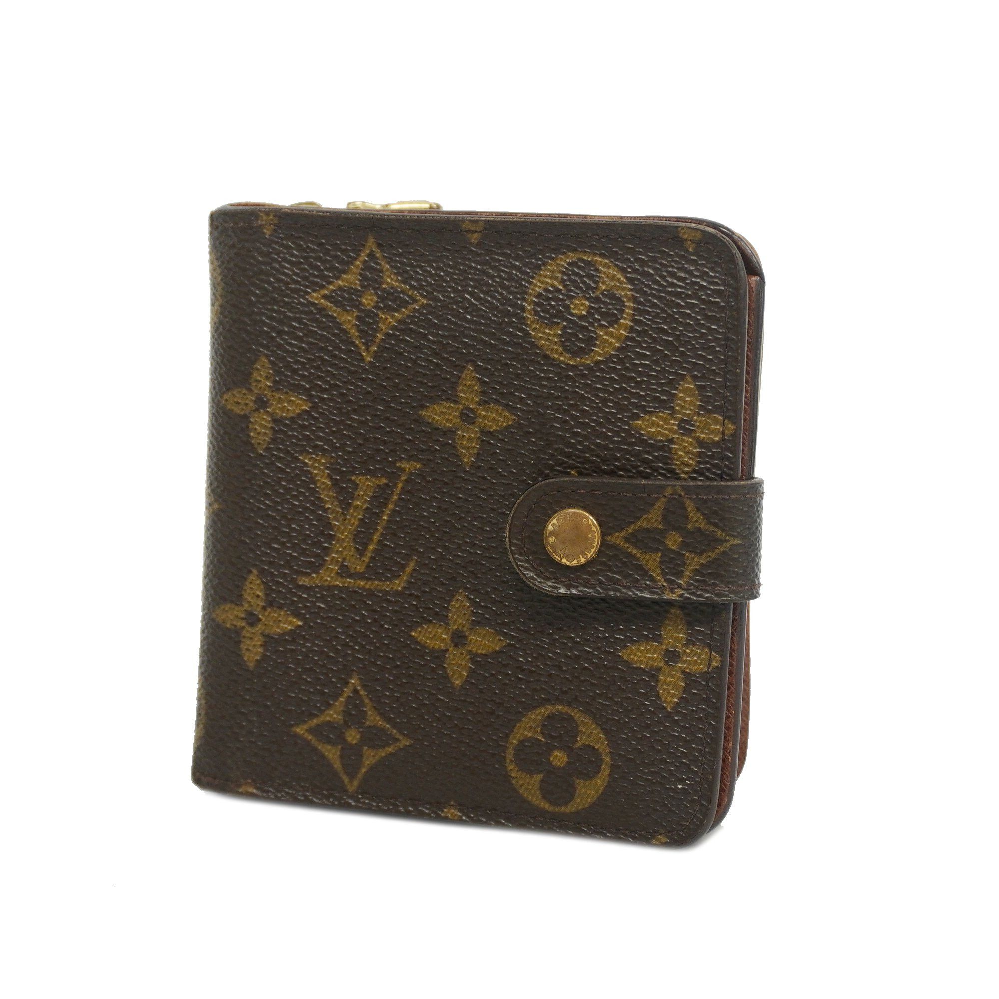 LOUIS VUITTONAuth Monogram Compact Zip M61667 Women,Men