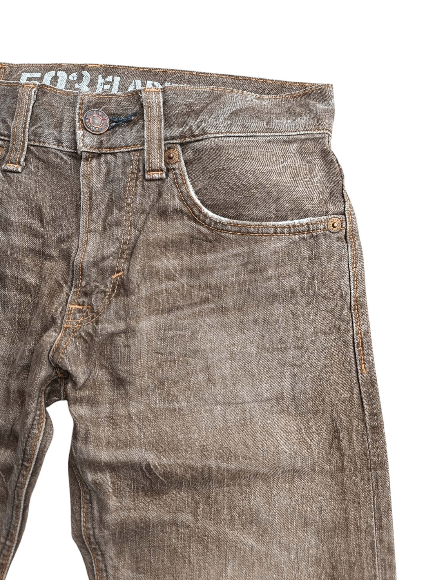 Edwin Flare 90s Style Edwin 503 Flare Blue Trip Faded Jeans Size US 32 / EU 48 - 4 Thumbnail