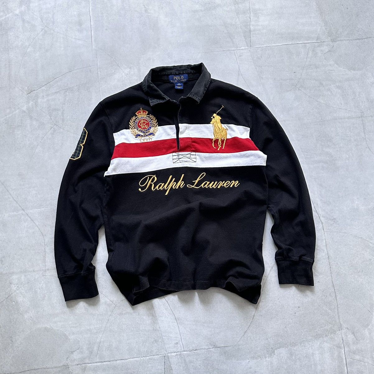 Vintage Rugby Polo Ralph Lauren RRL Long Sleeve T Shirt