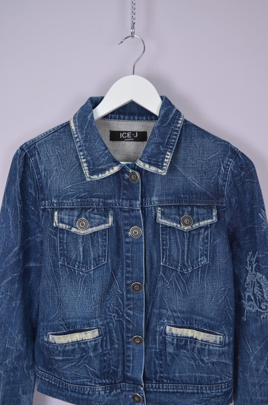 Iceberg Womens Iceberg Ice-J Denim Blue Jacket Gilmar Vintage Size M Size M / US 6-8 / IT 42-44 - 2 Thumbnail