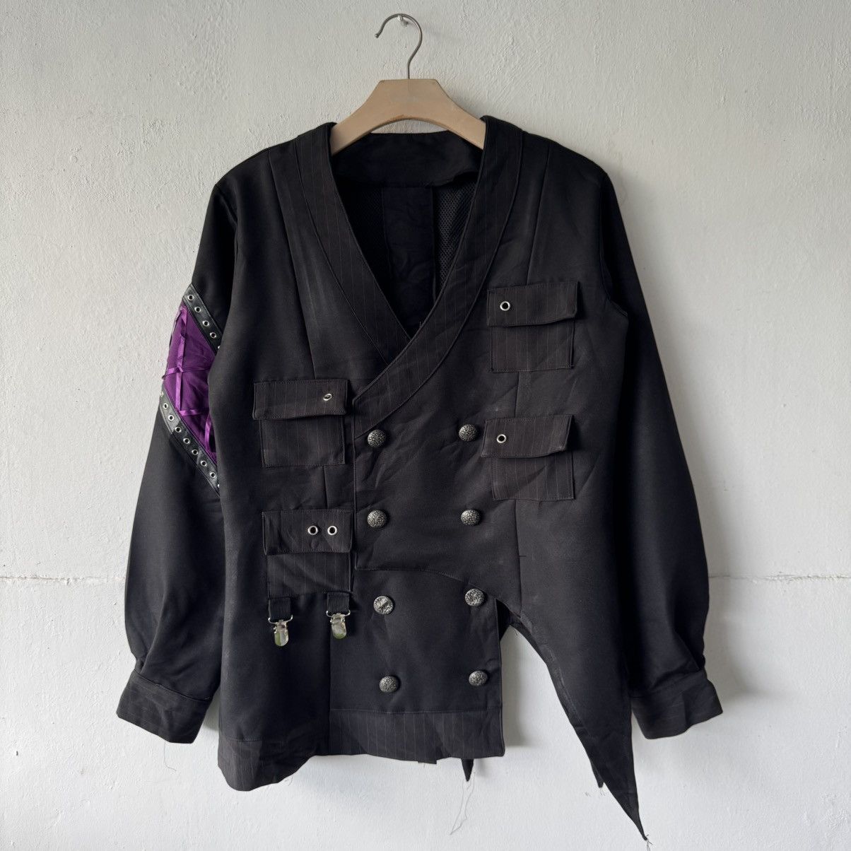 If Six Was Nine Unbrand Gothic Cyber Punk Emo asymmetrical Jacket Size US M / EU 48-50 / 2 - 2 Thumbnail