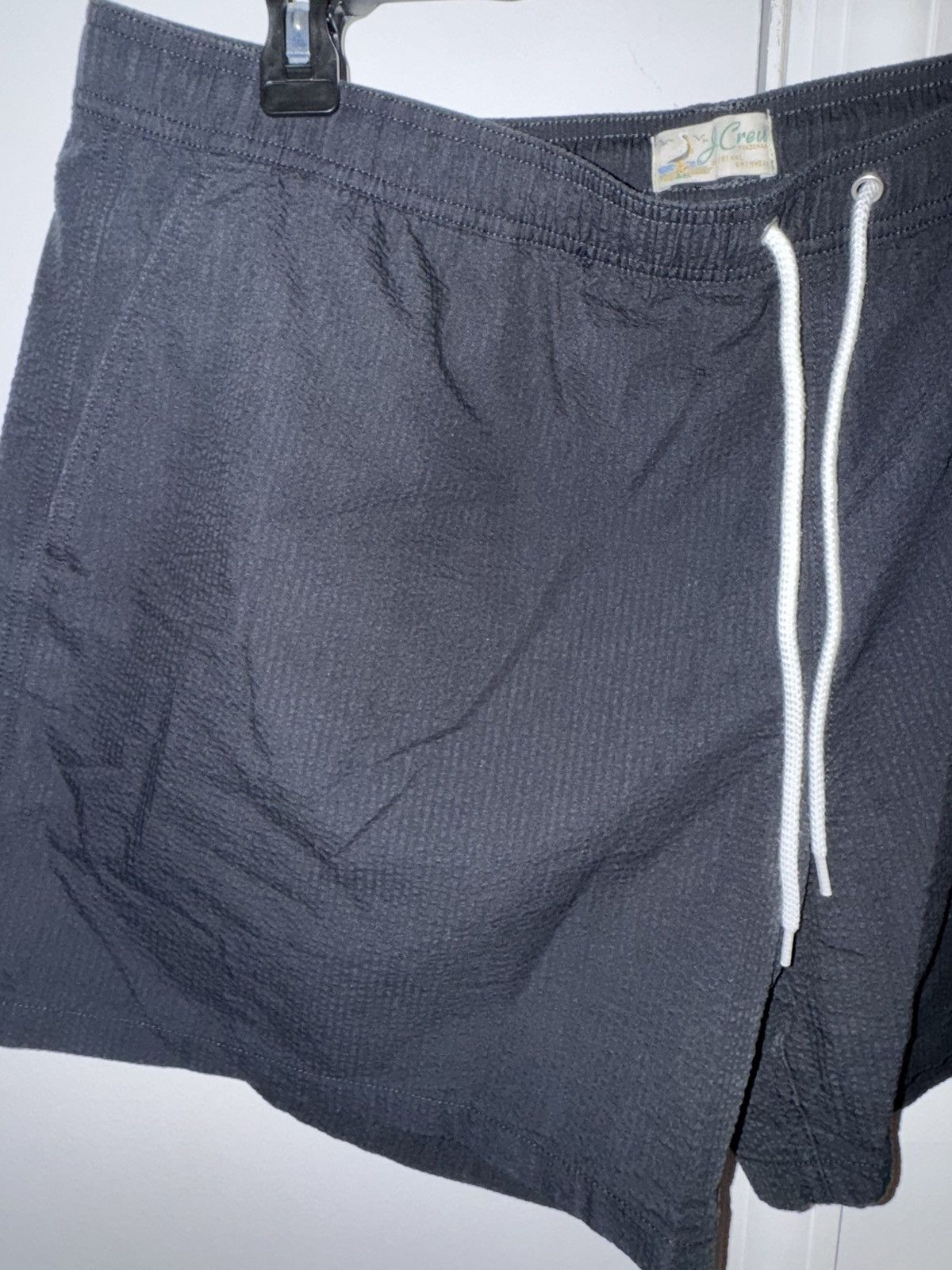 J.Crew Black Seersucker Swim Trunks Size US 44 / EU 60 - 3 Thumbnail