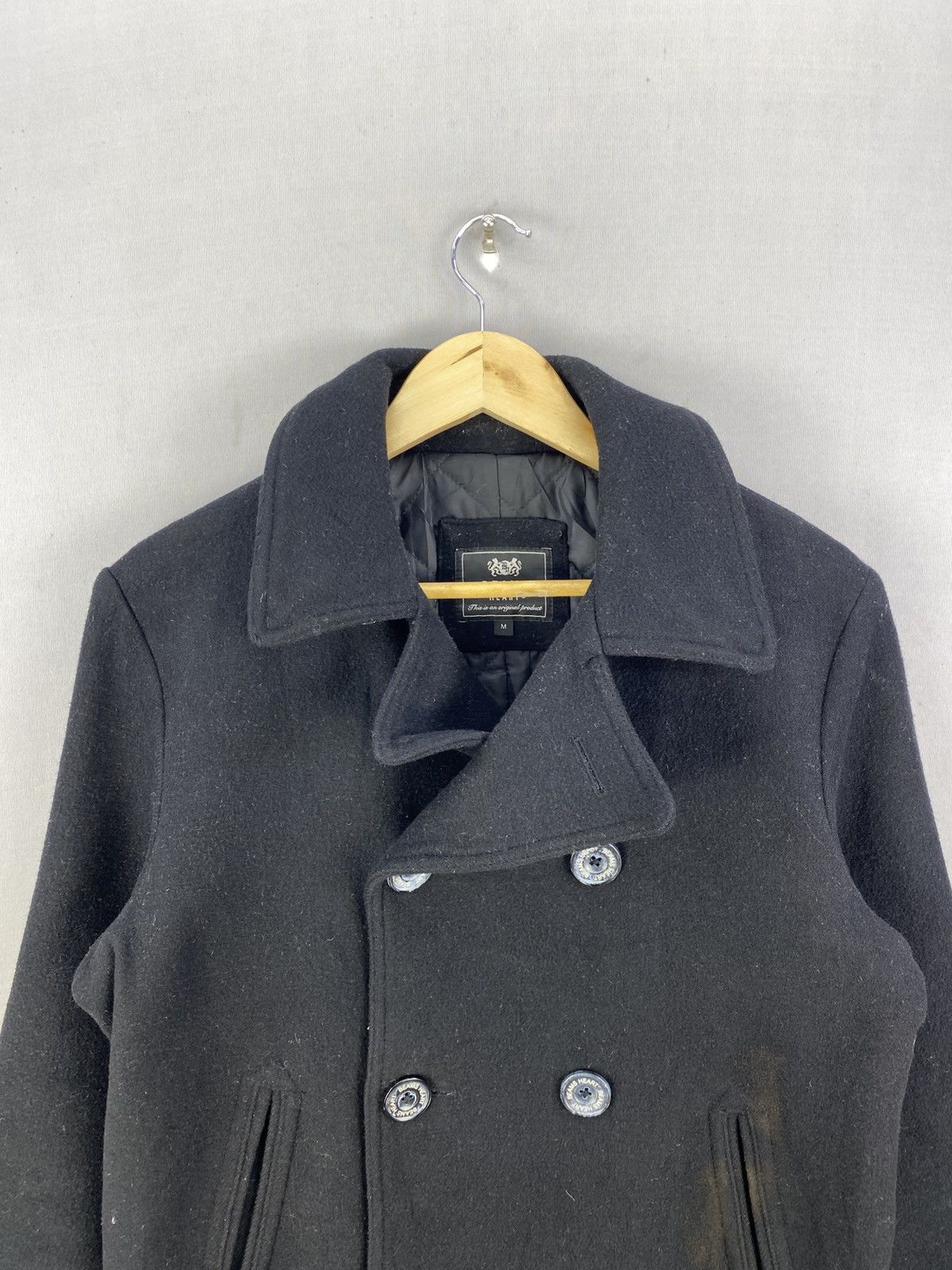 Beams Plus Beams Heart Double Breasted Pea Coat Size US M / EU 48-50 / 2 - 7 Thumbnail