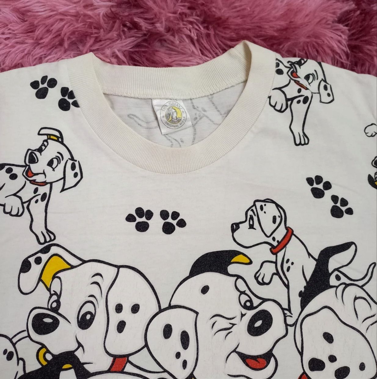 Cartoon Network × Vintage Vintage 90s DISNEY'S 101 DALMATIANS All-Over Print T-shirt Size US L / EU 52-54 / 3 - 6 Thumbnail