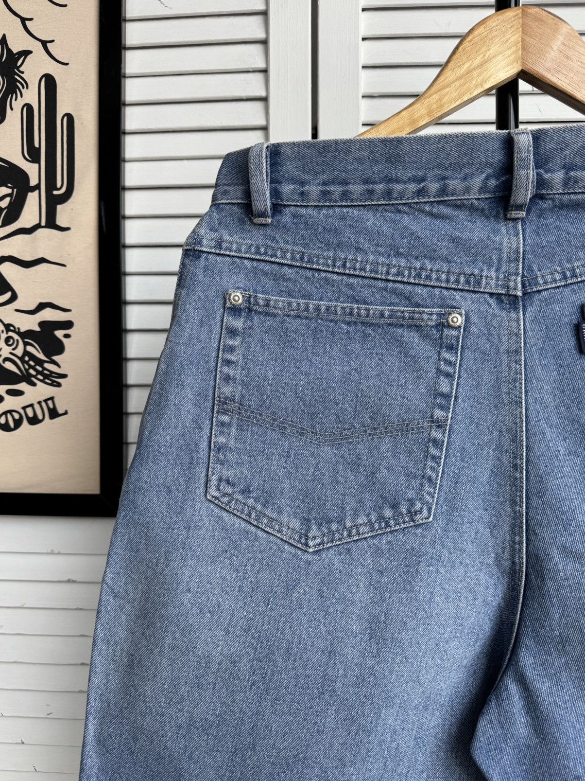 Vintage Vintage Garry USA Denim Jeans Shorts Washed Indigo Size US 31 - 9 Thumbnail