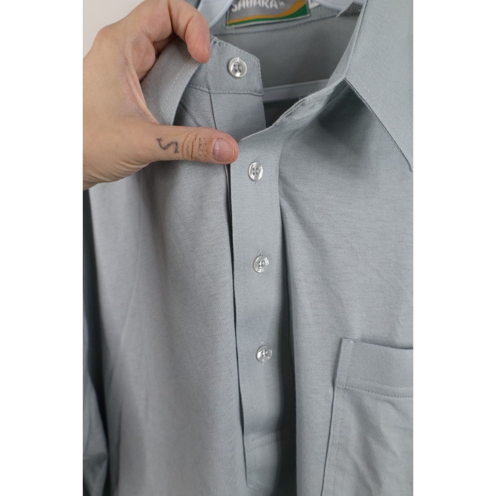 Vintage Vintage 70s 80s Streetwear Blank Knit Collared Golf Polo Size US XL / EU 56 / 4 - 5 Thumbnail