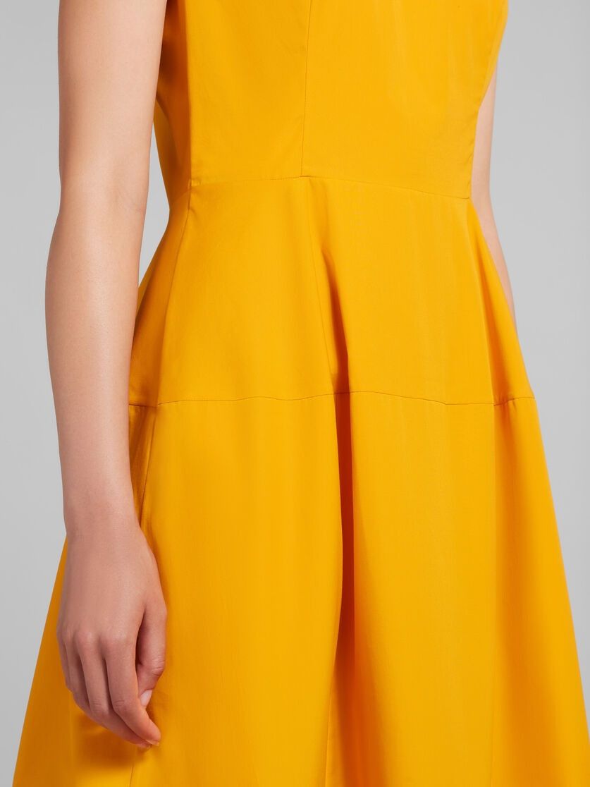 Marni oc11z0525 Bio Poplin Midi Dress in Light Orange Size S / US 4 / IT 40 - 3 Thumbnail