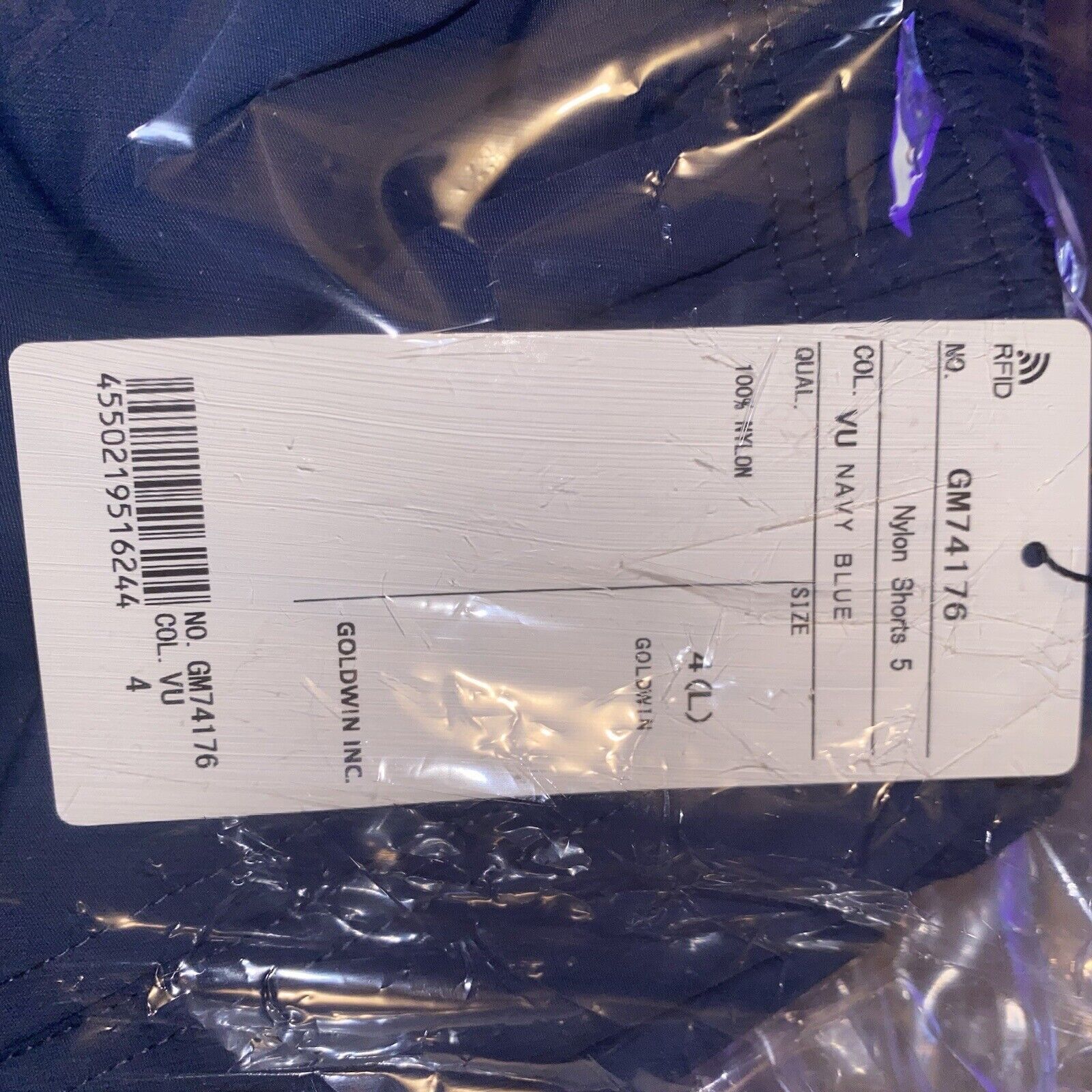 Goldwin NWT Goldwin Nylon Shorts 5" Moist Blue Large (4) Pockets Size US 34 / EU 50 - 5 Thumbnail
