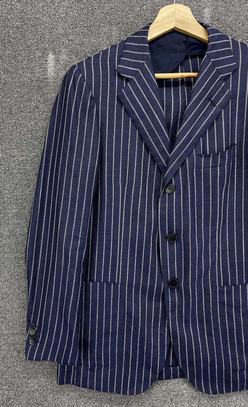 Vintage Vintage Gian Franco Homme Striped Coat Jacket Size US M / EU 48-50 / 2 - 3 Thumbnail