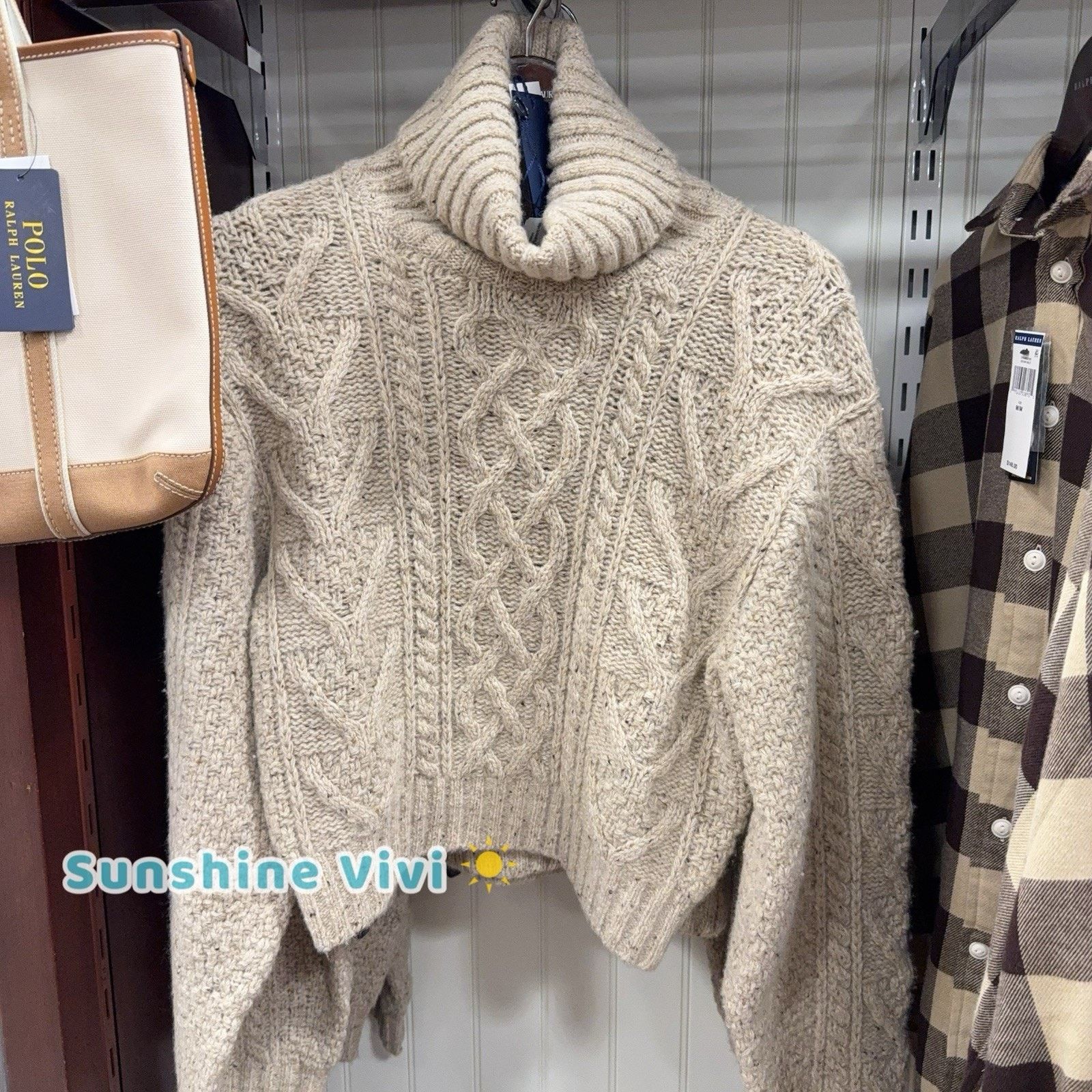 Ralph Lauren NWT Polo Ralph Lauren Women Aran Knit Merino Wool Turtleneck Size S / US 4 / IT 40 - 1 Thumbnail