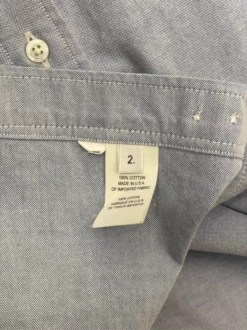 Thom Browne Thom Browne size2 Blue denim striped shirt Size US M / EU 48-50 / 2 - 5 Thumbnail