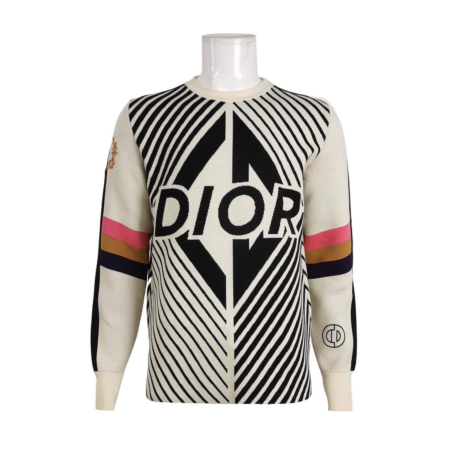 Dior Dior Geometric Pattern Logo Sweater Size L Size US L / EU 52-54 / 3 - 1 Thumbnail