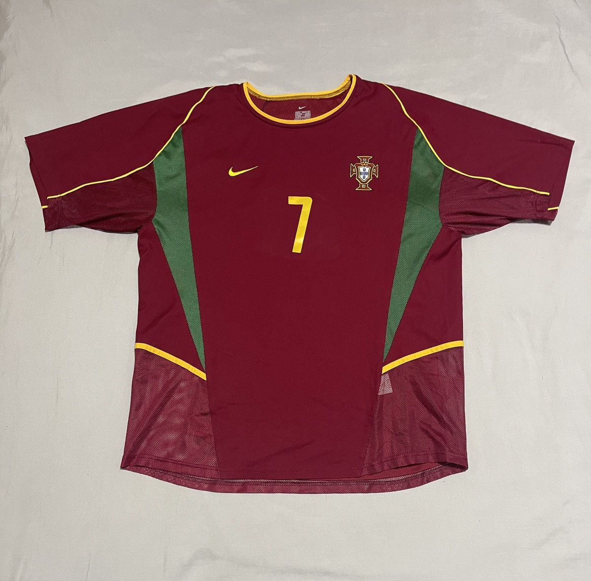 Nike Portugal player issue shirt word cup 2002 + short set Size US L / EU 52-54 / 3 - 3 Thumbnail