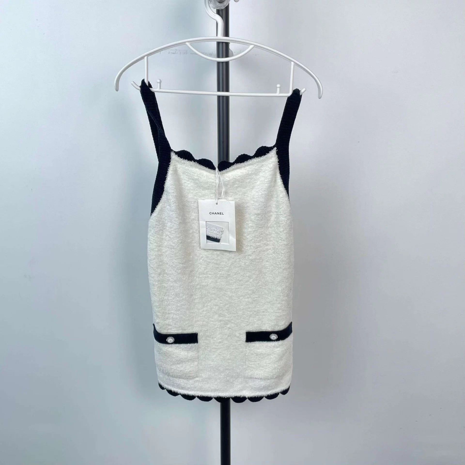 Chanel Chanel black blue terry cami 38/26C Size S / US 4 / IT 40 - 1 Thumbnail