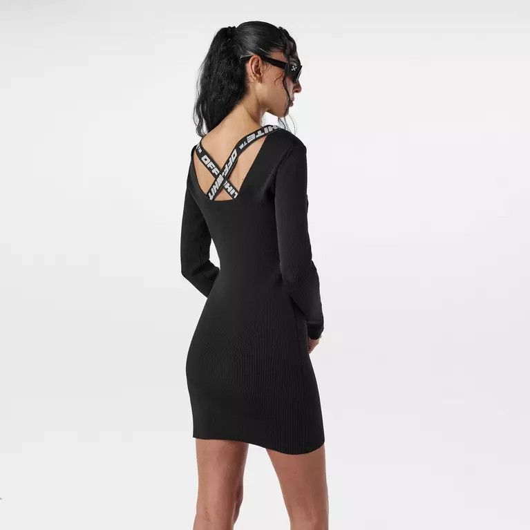 Off-White o1y1225 Mini Dress in Black Size M / US 6-8 / IT 42-44 - 4 Thumbnail