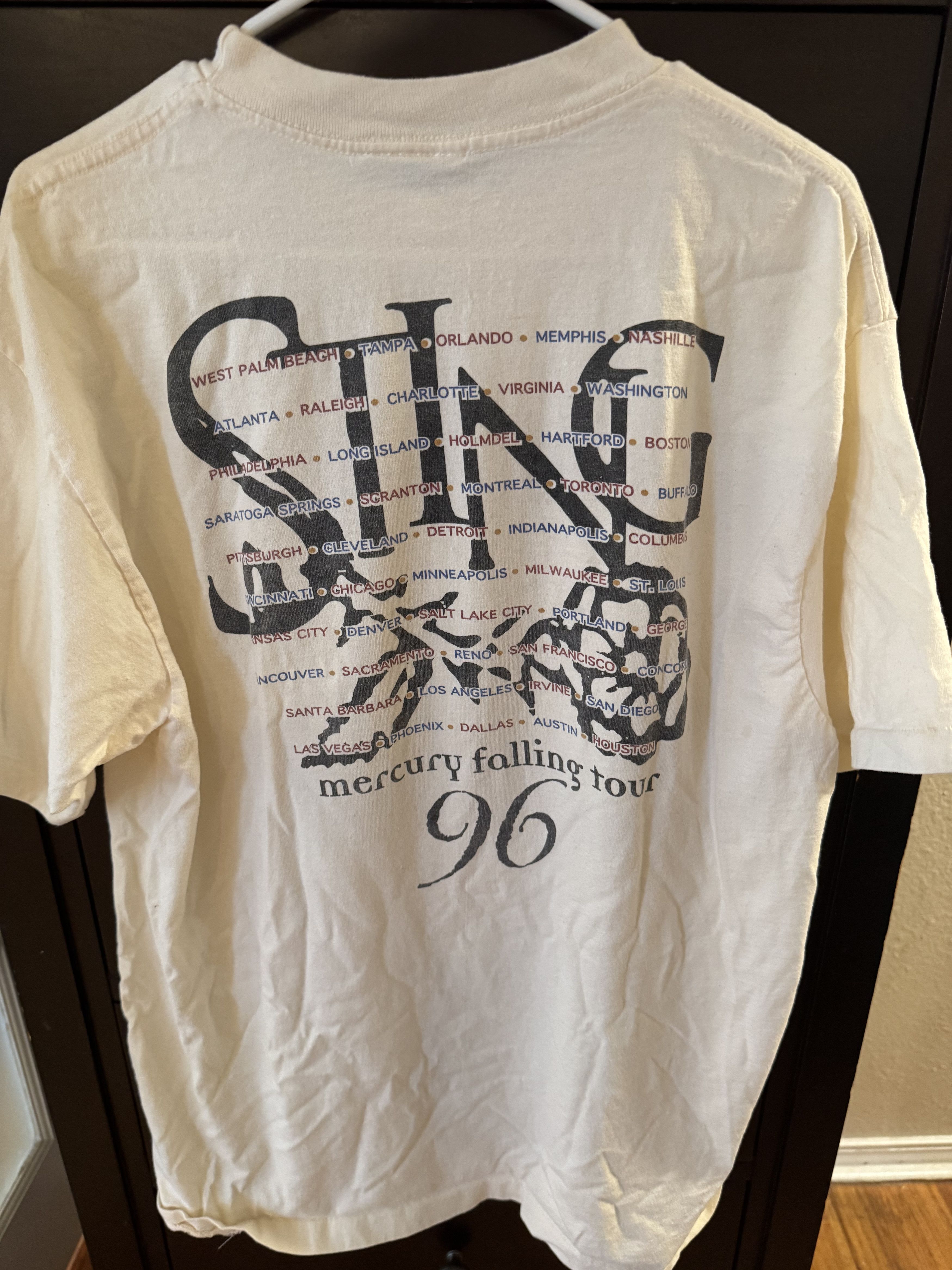 Sting Sting Mercury Falling Tour T-Shirt Size US XL / EU 56 / 4 - 1 Thumbnail