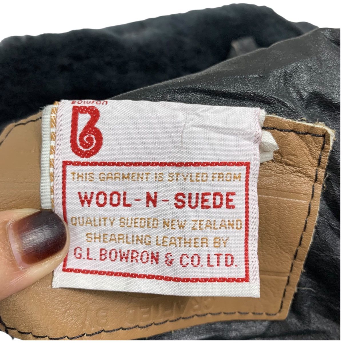 Vintage Vintage 90s HOMESTEAD SHEEPSKIN G.L. Bowron co Bomber Jacket Size US L / EU 52-54 / 3 - 6 Thumbnail