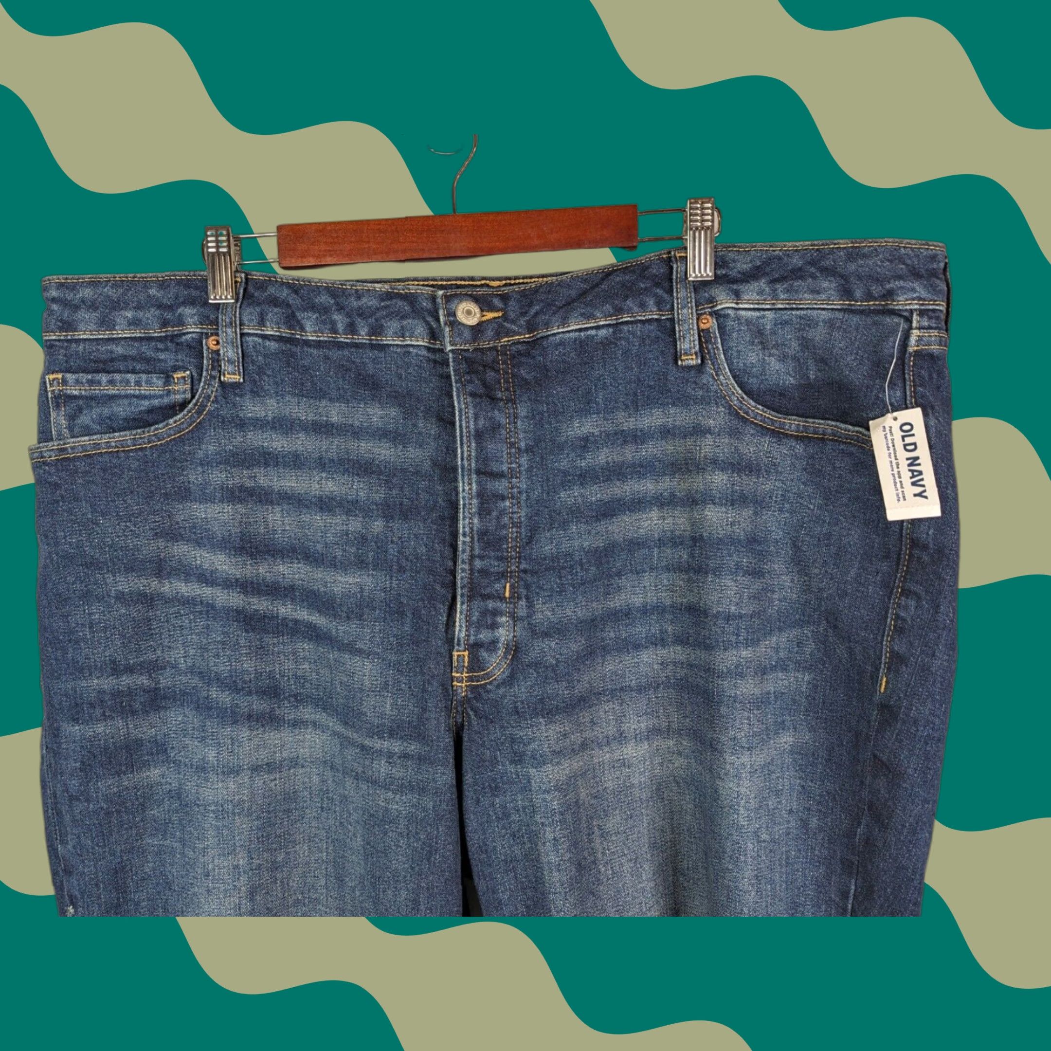 Old Navy Old Navy Jeans Women's Size 24 Distressed Ankle High Rise Raw Hem Denim 5-Pocket Blue Modern Vintage? Size 42" / US 20 - 1 Thumbnail
