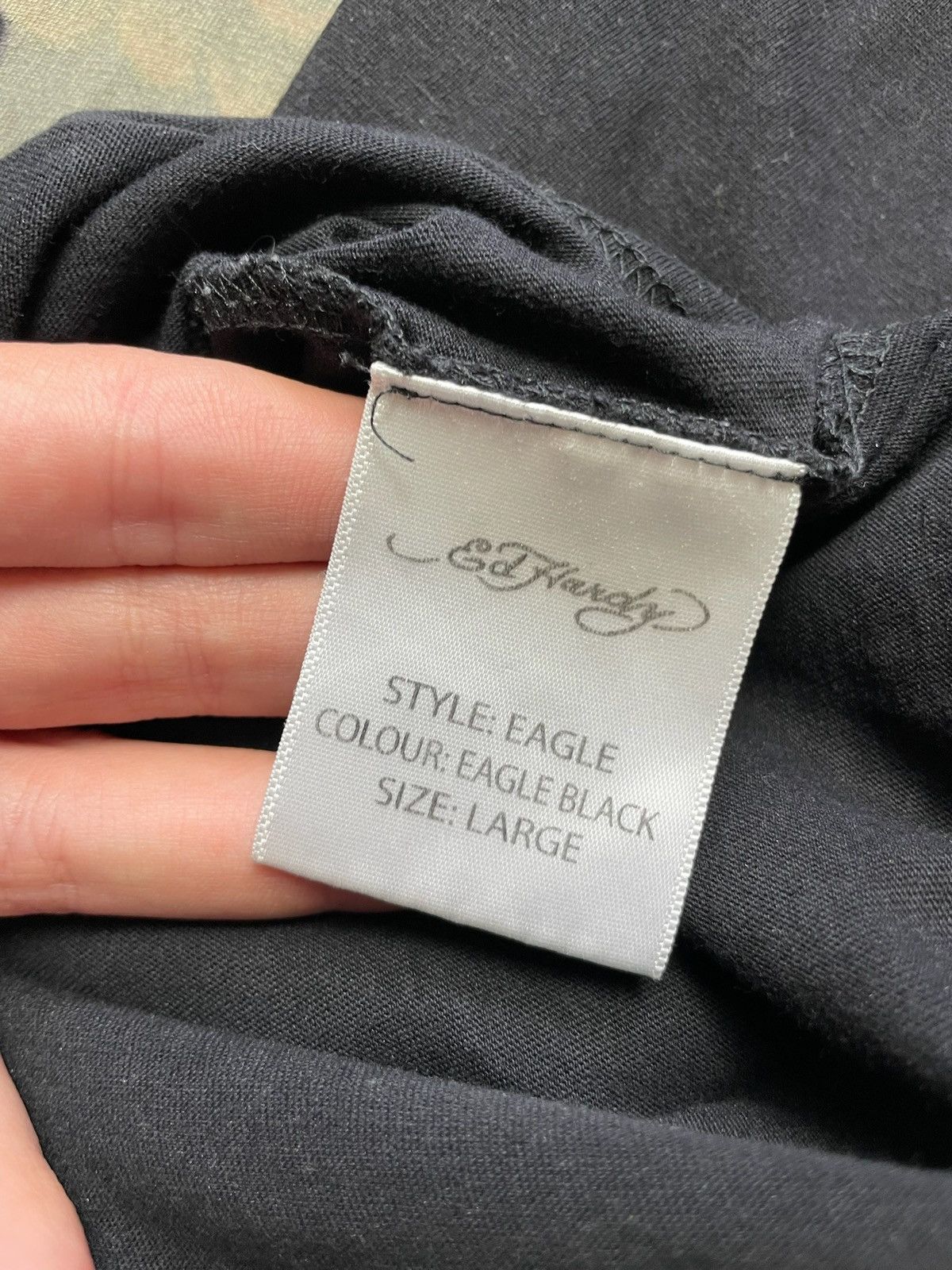 Ed Hardy × Vintage Vintage Ed Hardy logo tee Eagle size L black Size US L / EU 52-54 / 3 - 4 Thumbnail